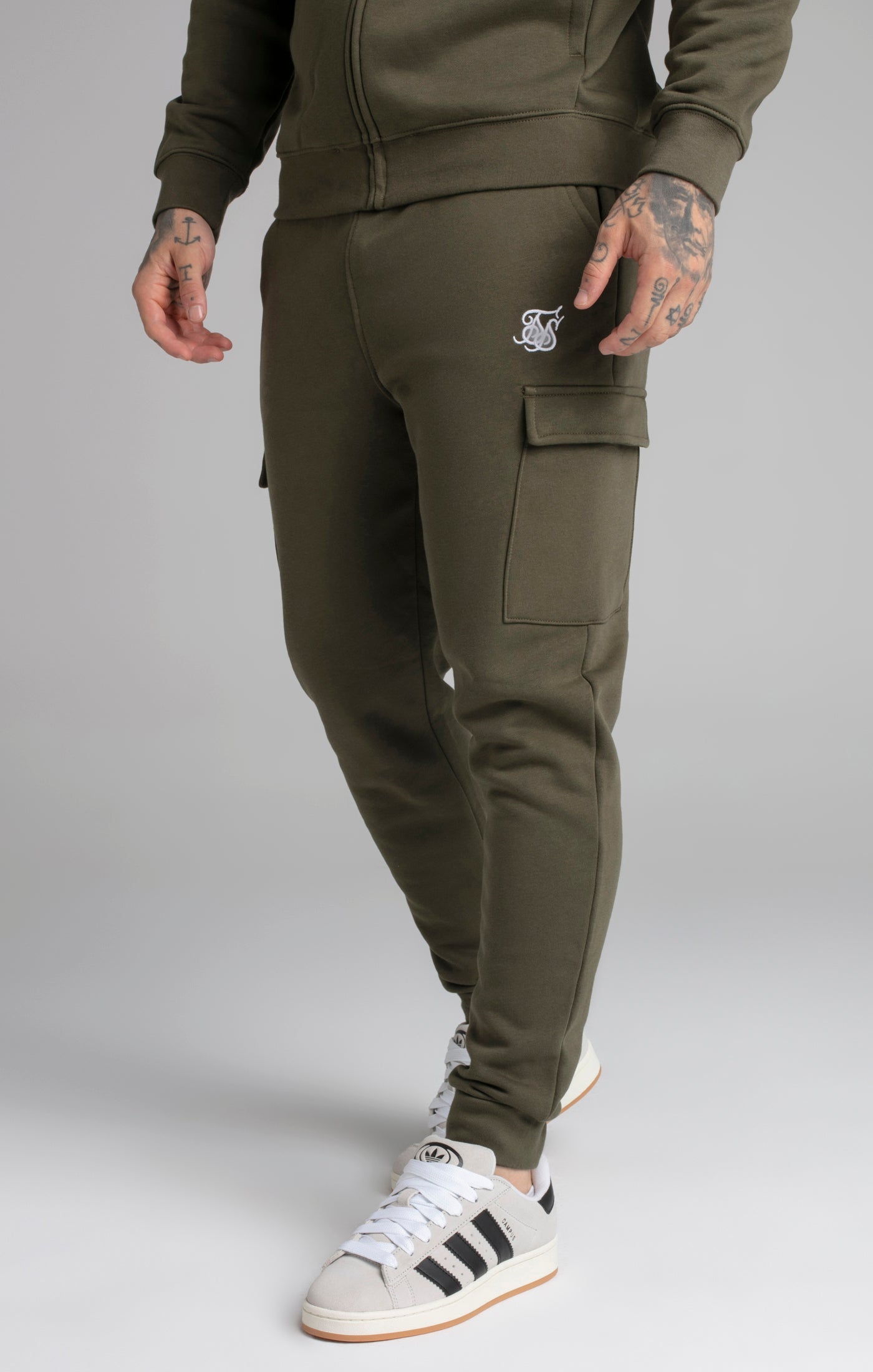Essential Cargo Jogger in Khaki Pants SikSilk