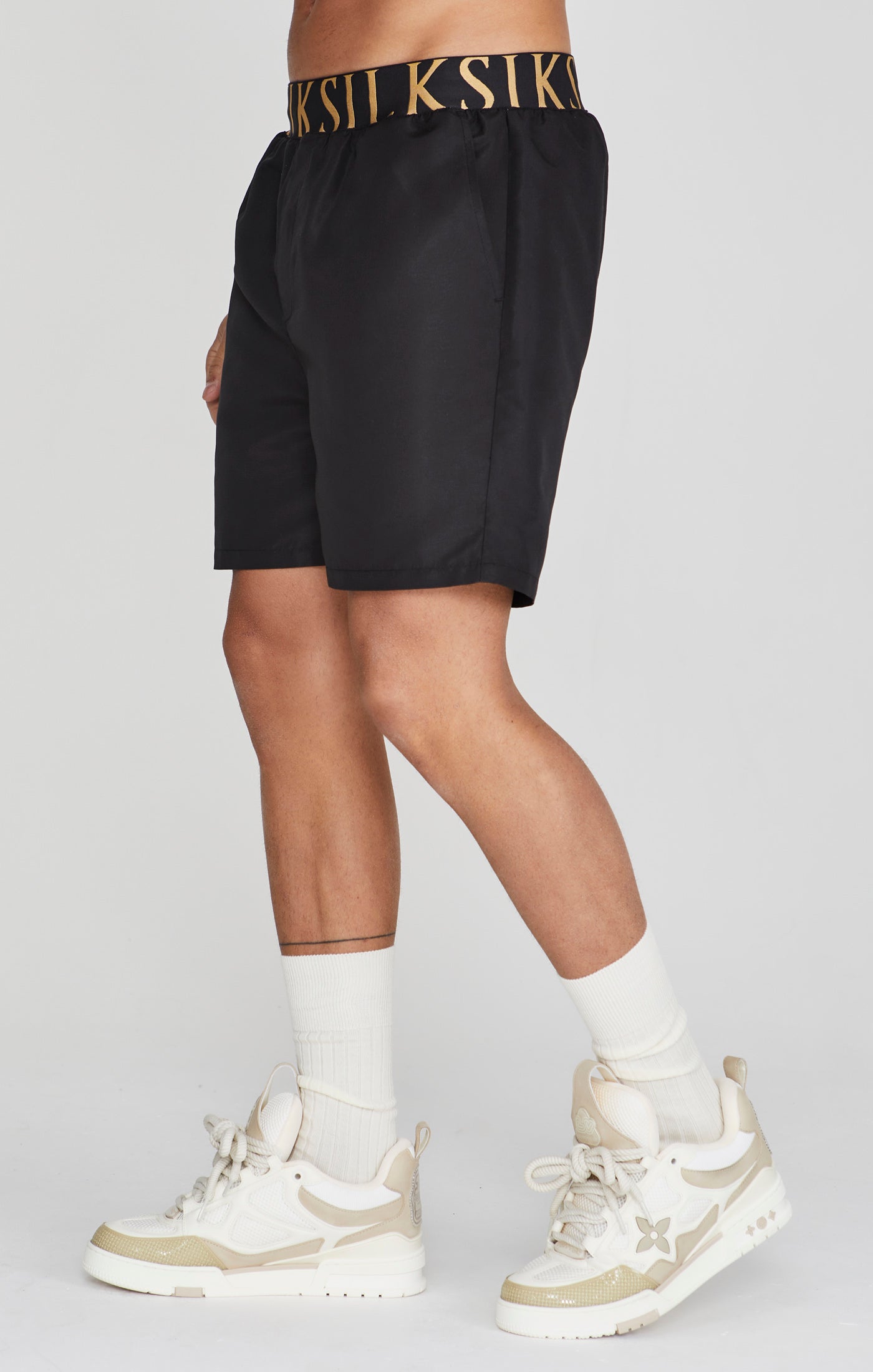 Swim Shorts in Black Swimming trunks SikSilk