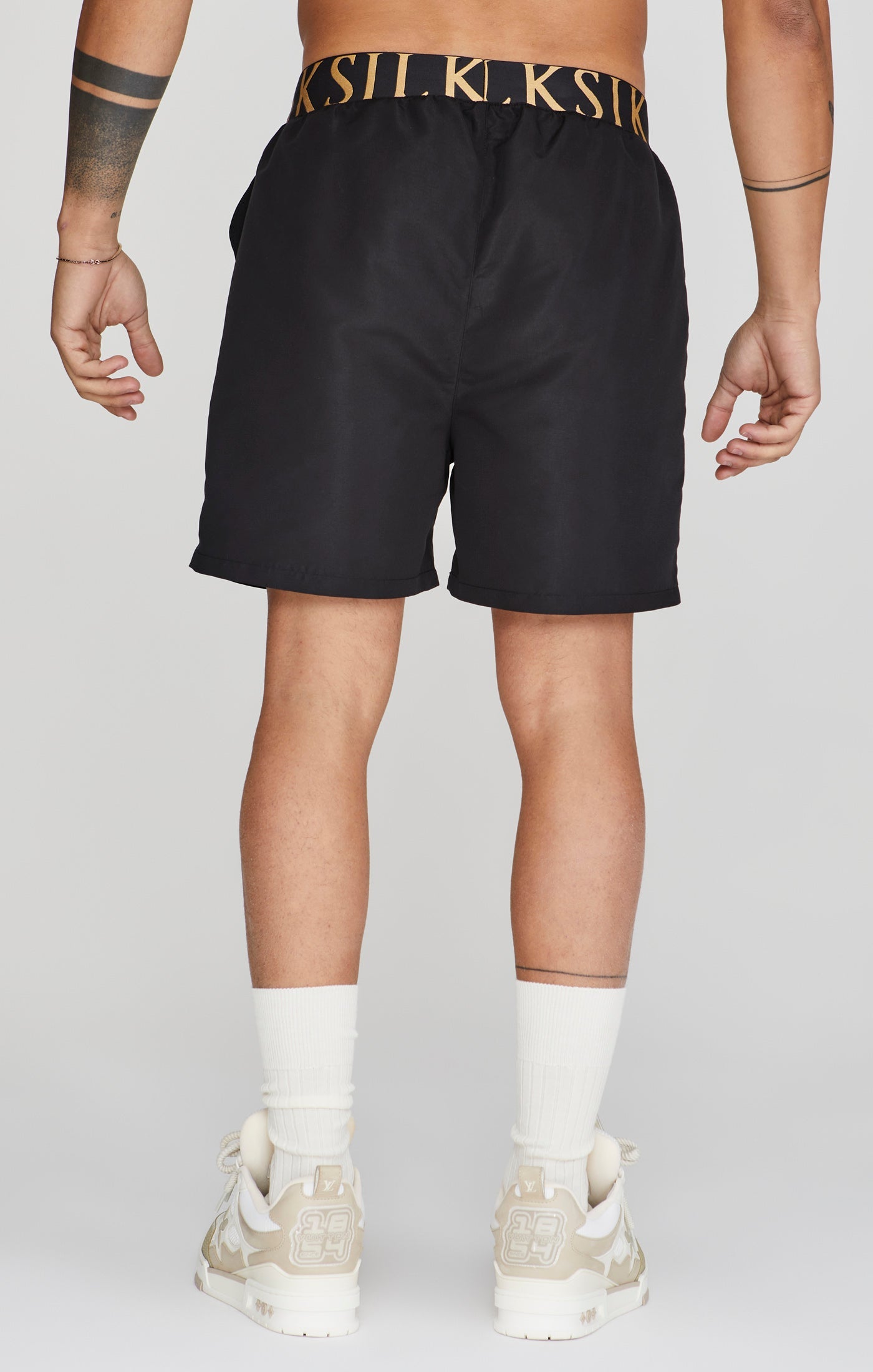 Swim Shorts in Black Swimming trunks SikSilk