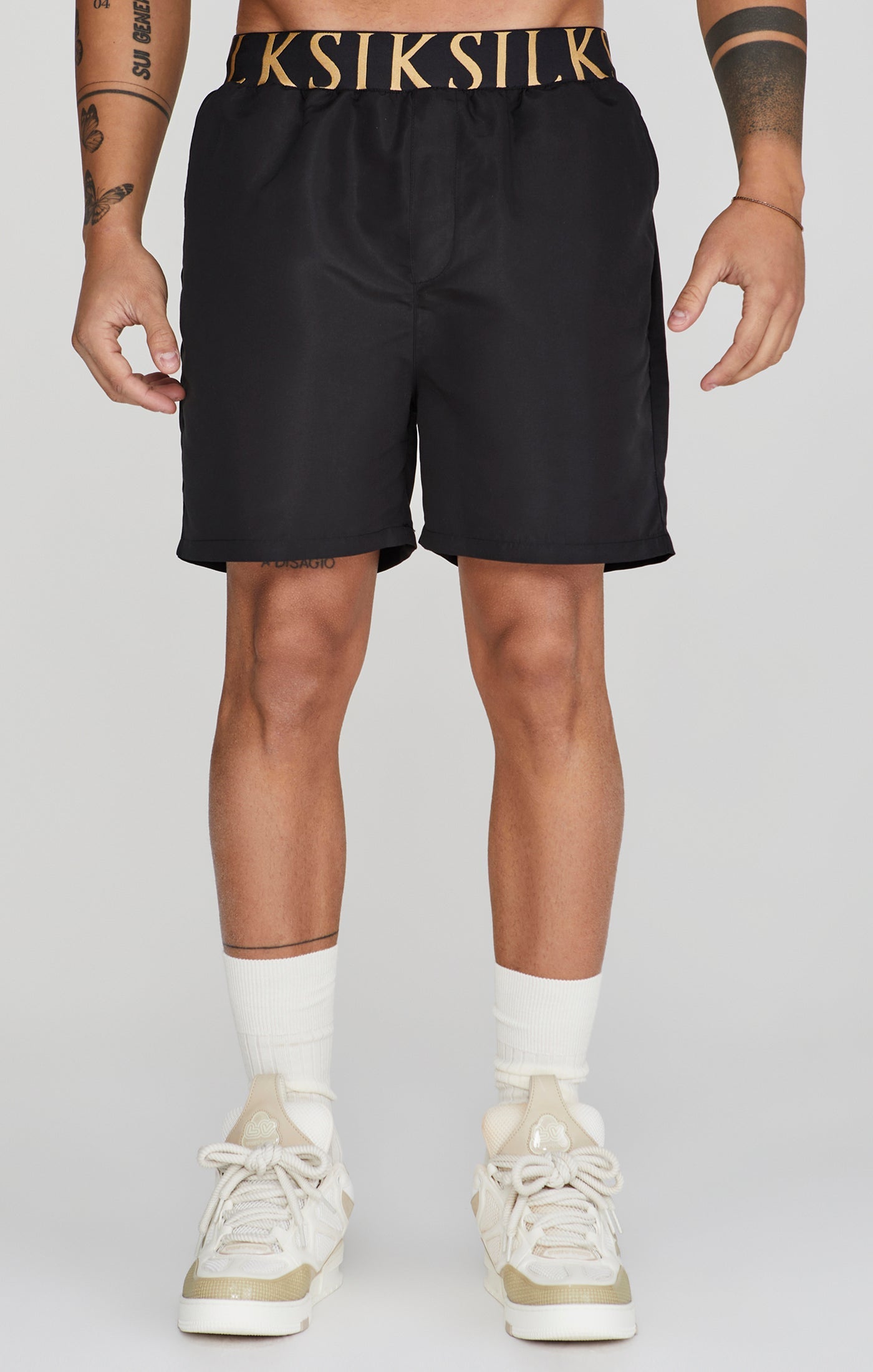 Swim Shorts in Black Swimming trunks SikSilk
