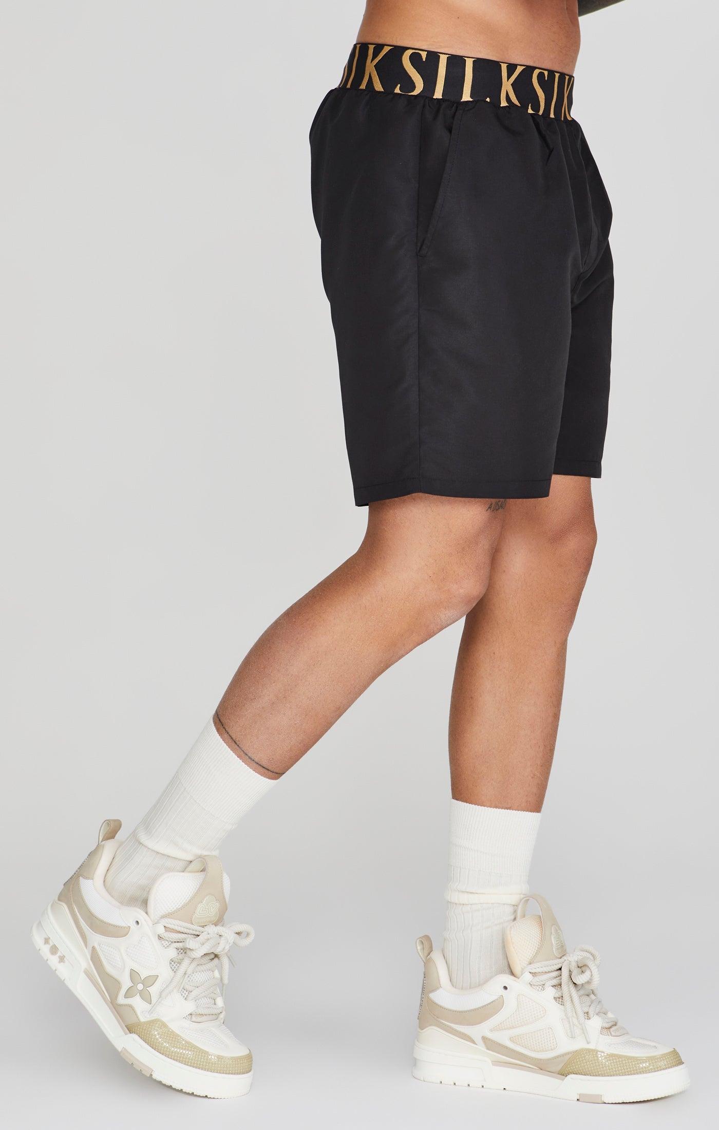 Swim Shorts in Black Swimming trunks SikSilk