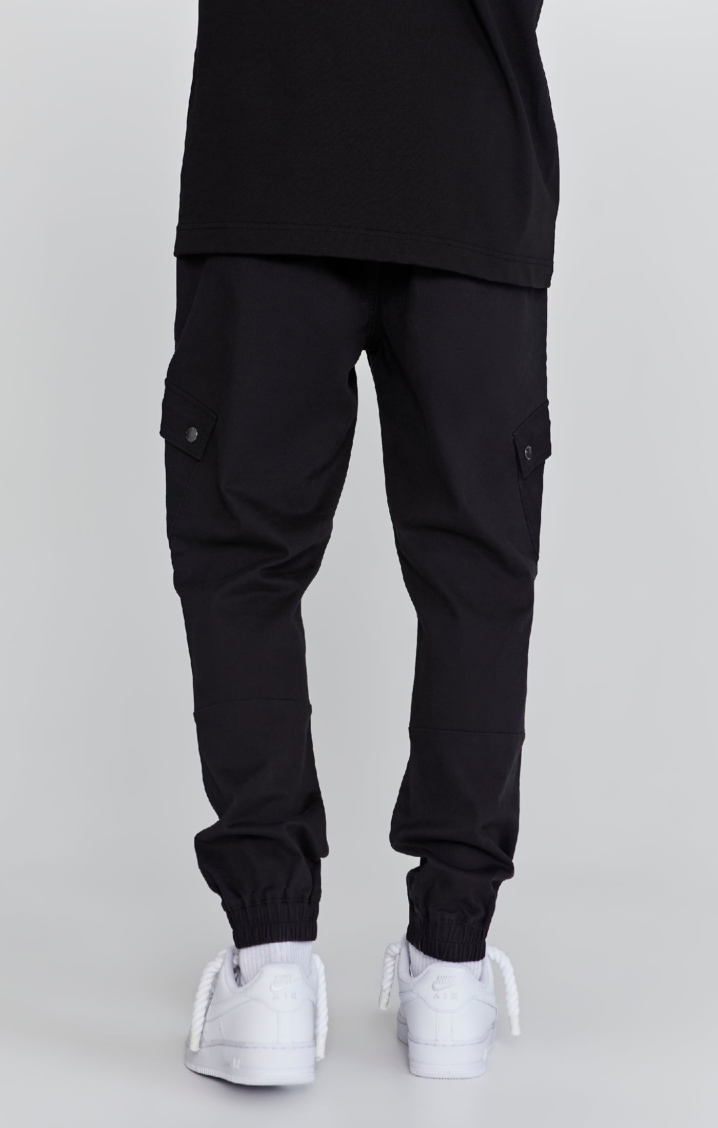 Cargo Pants in Black Pants SikSilk