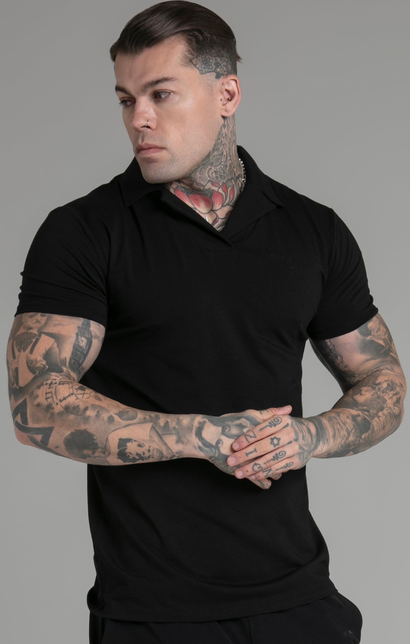 Smart Revere Polo in Black SikSilk Switzerland