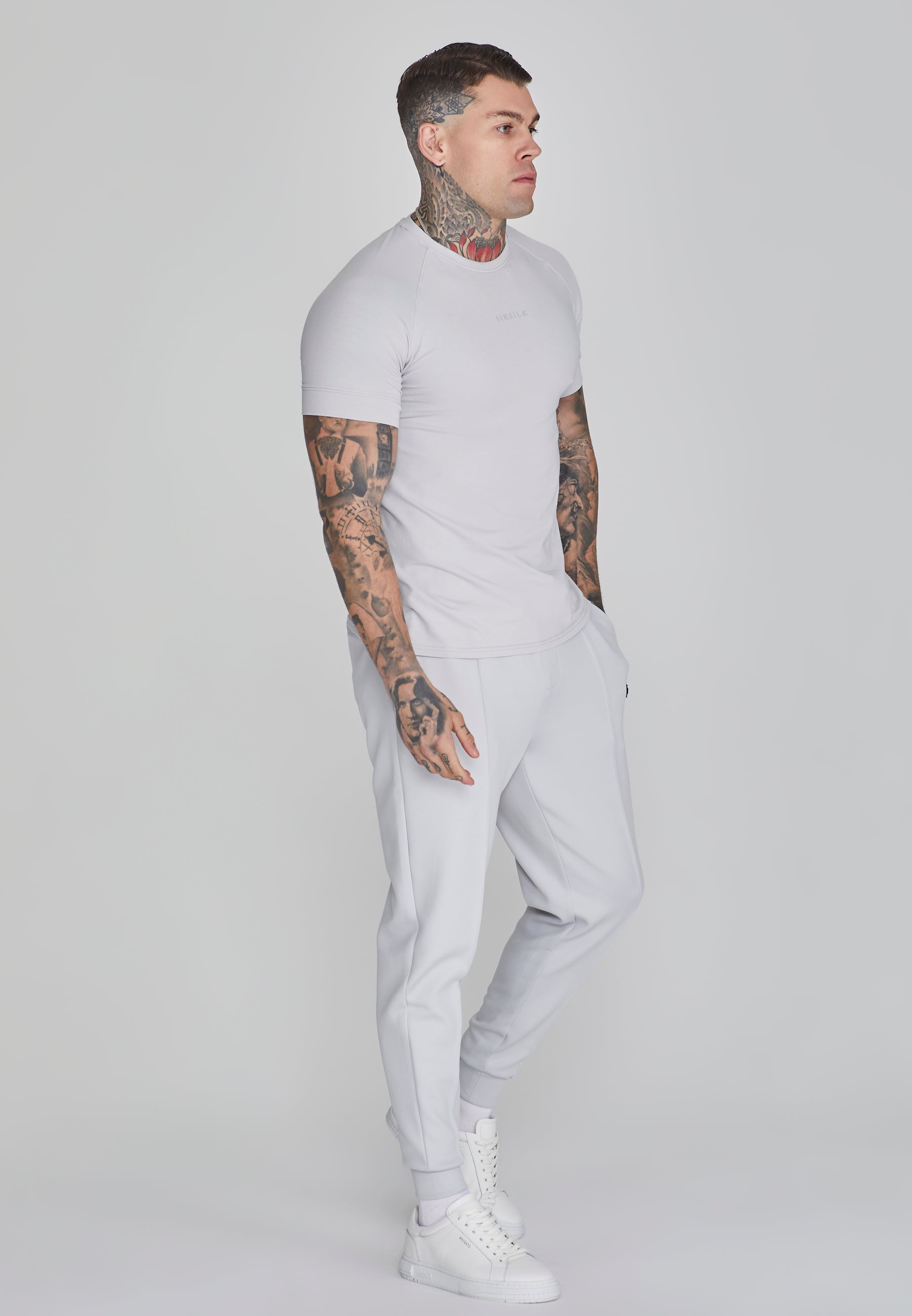 Smart T-Shirt in Light Grey T-Shirts SikSilk