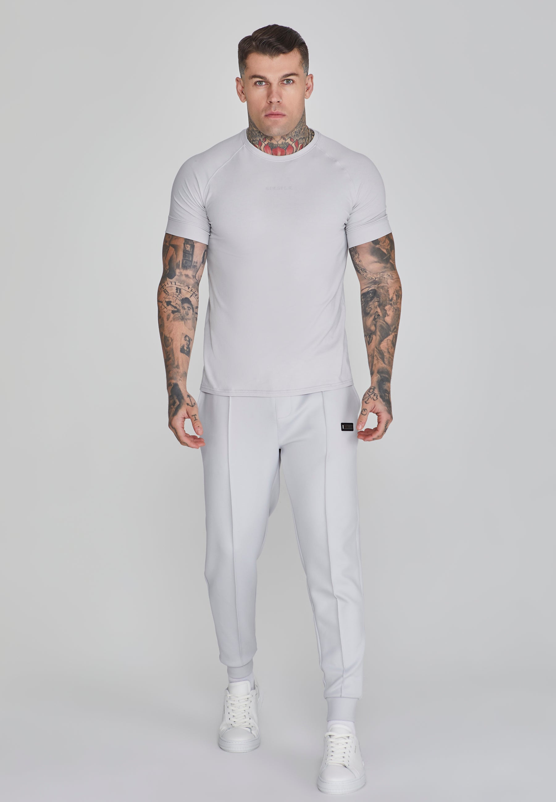 Smart T-Shirt in Light Grey T-Shirts SikSilk