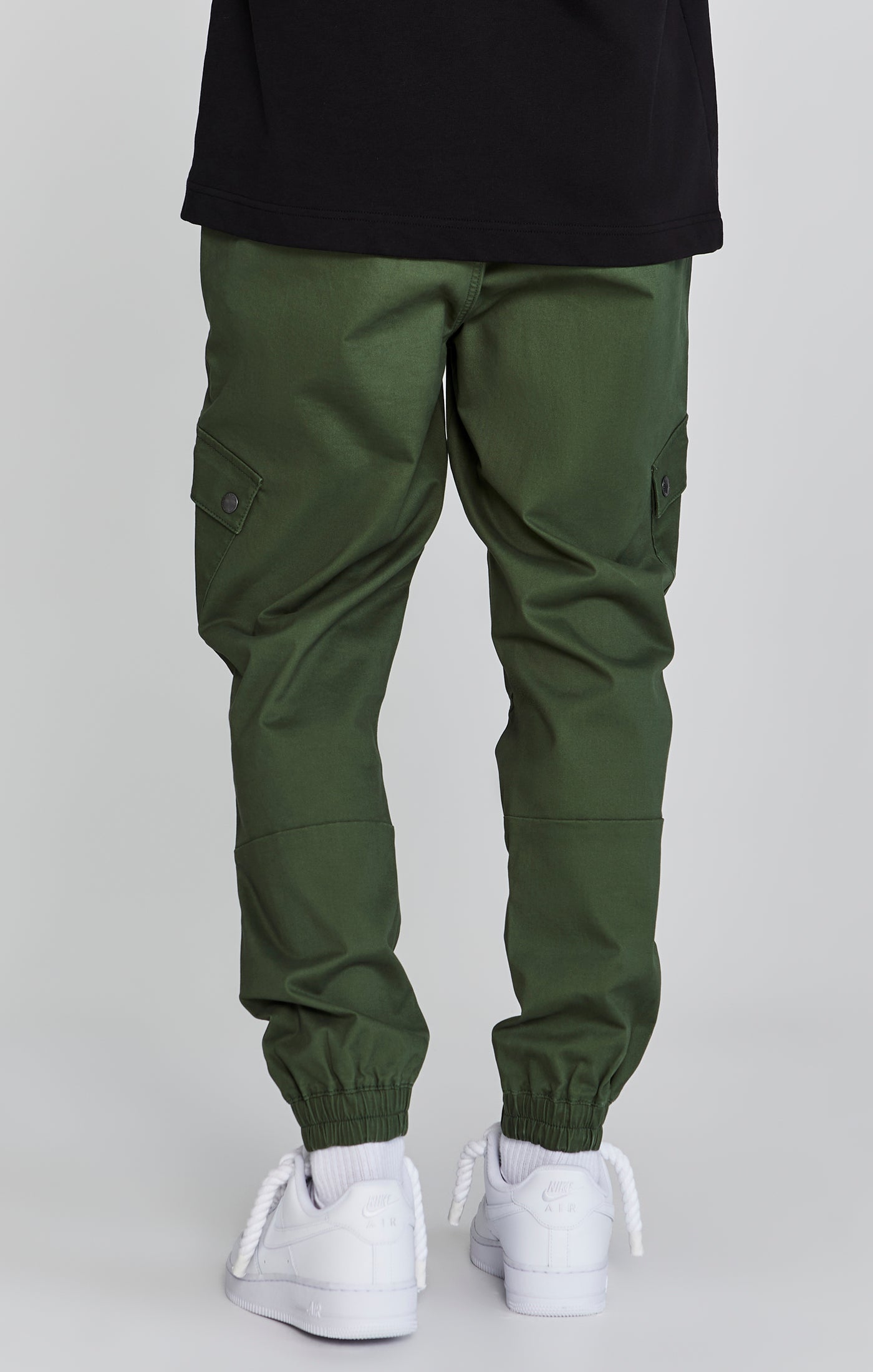 Cargo Pants in Green Khaki Pants SikSilk