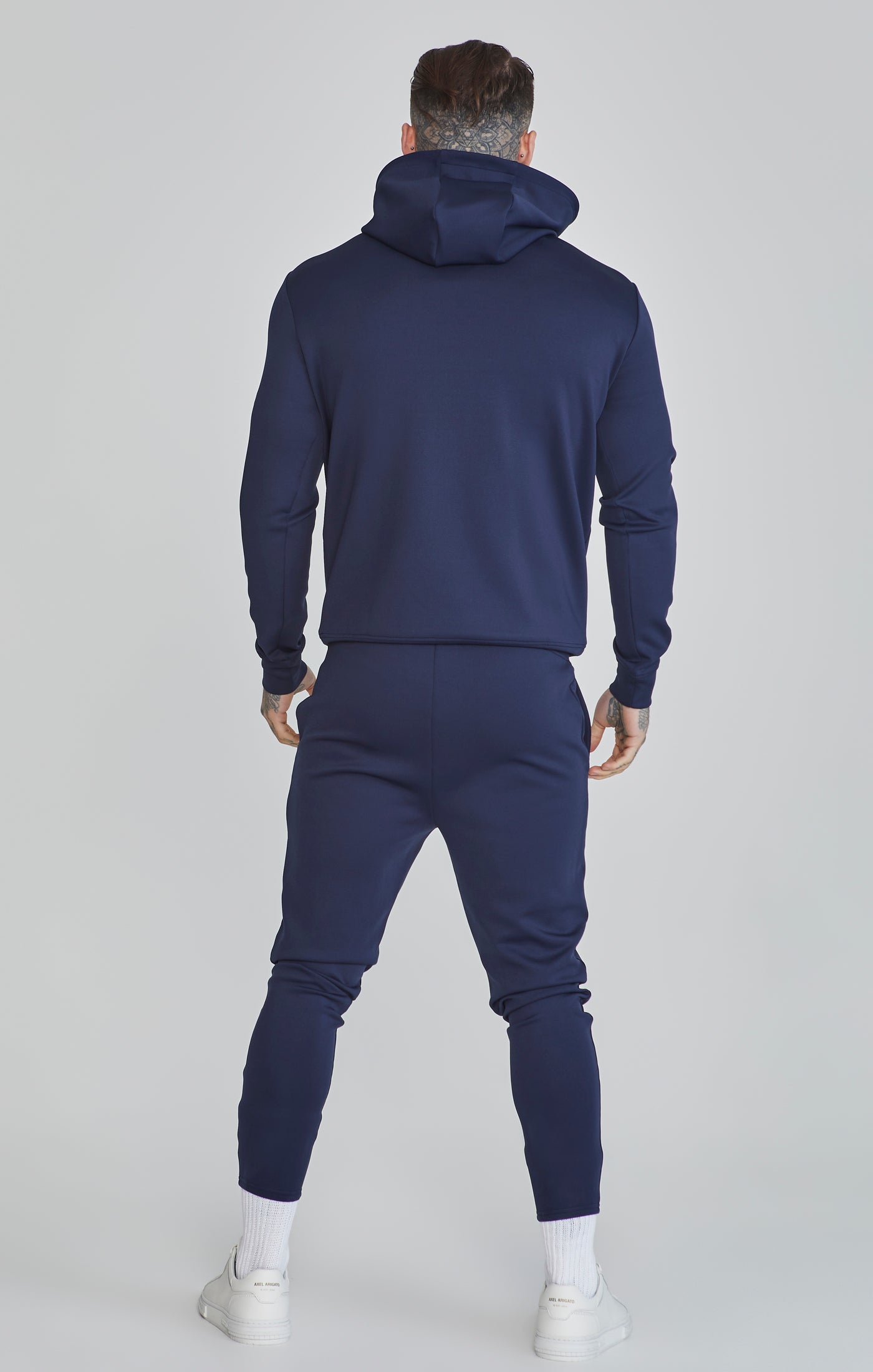Essentials Poly Joggers in Navy Pants SikSilk