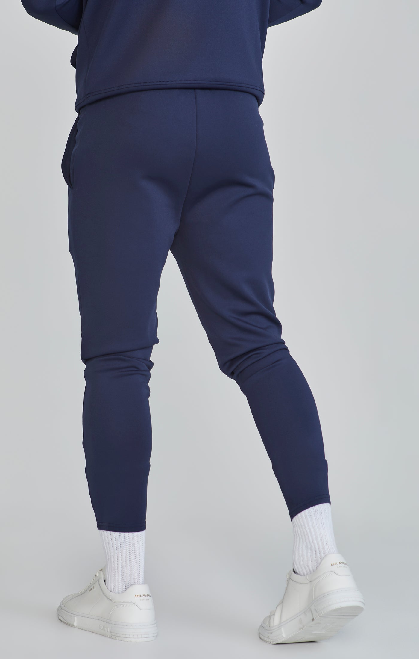 Essentials Poly Joggers in Navy Pants SikSilk
