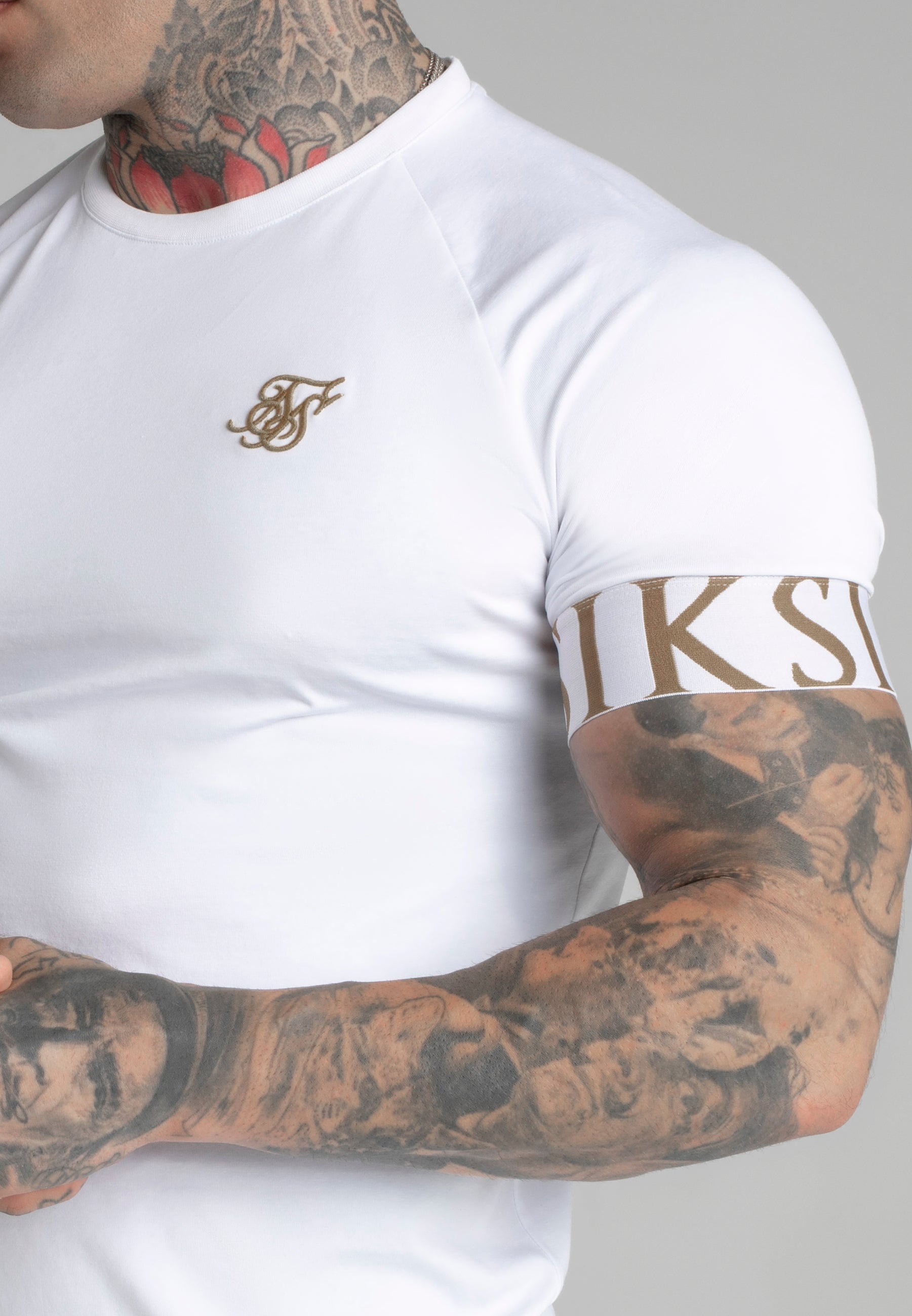 Tech T-Shirt in White T-Shirts SikSilk