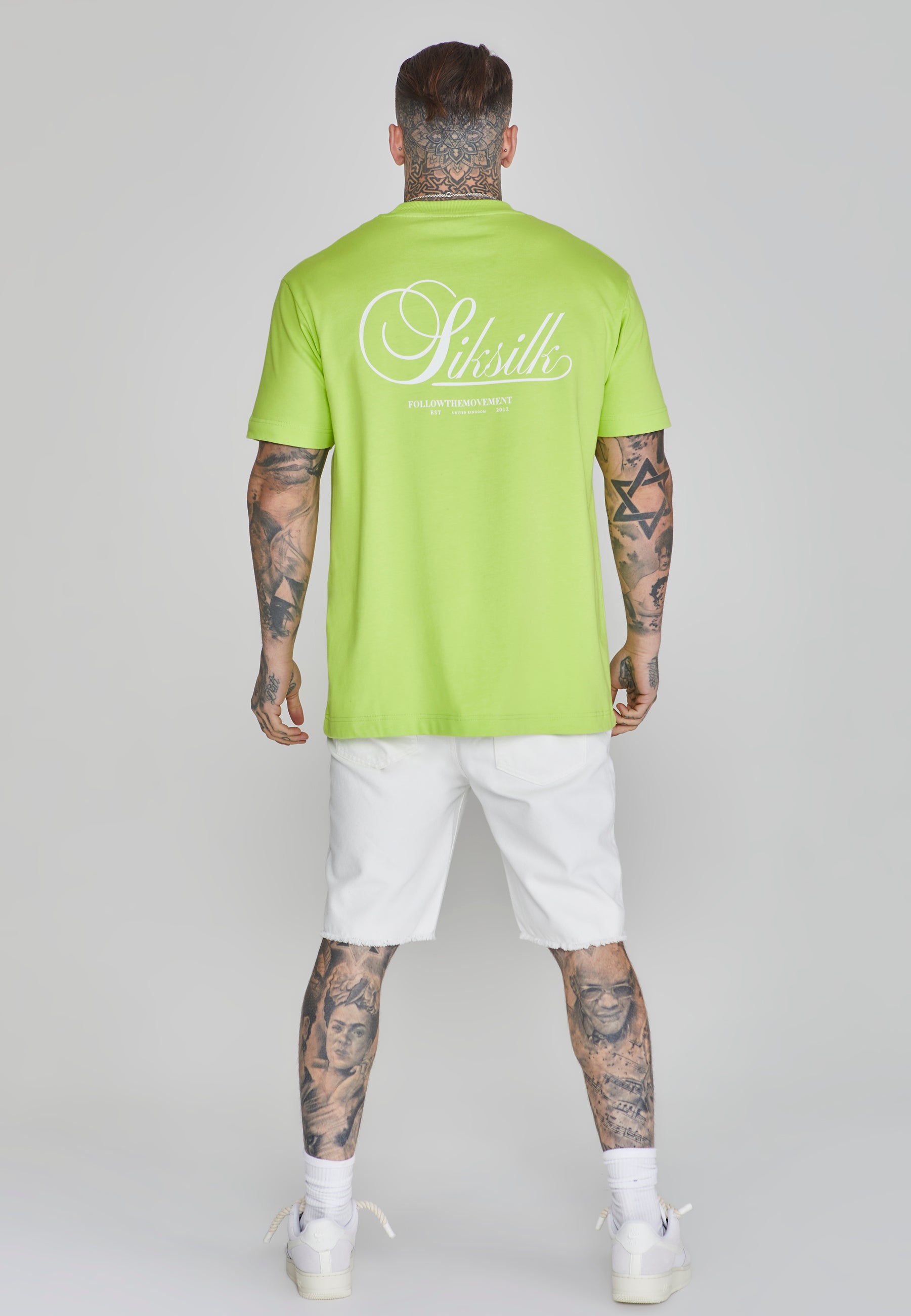 Denim shorts in white denim shorts SikSilk