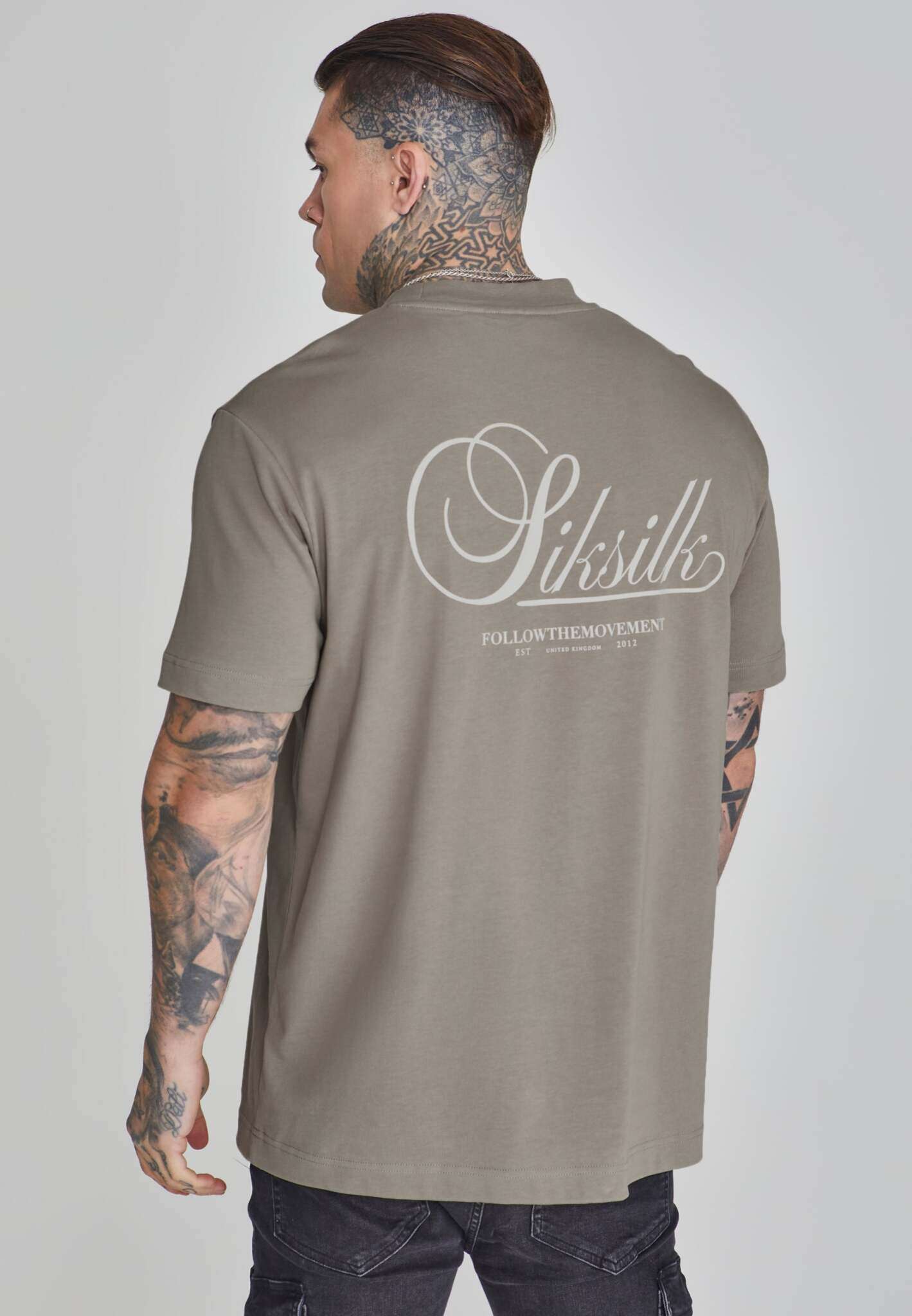 Graphic T-shirt in khaki T-shirts SikSilk