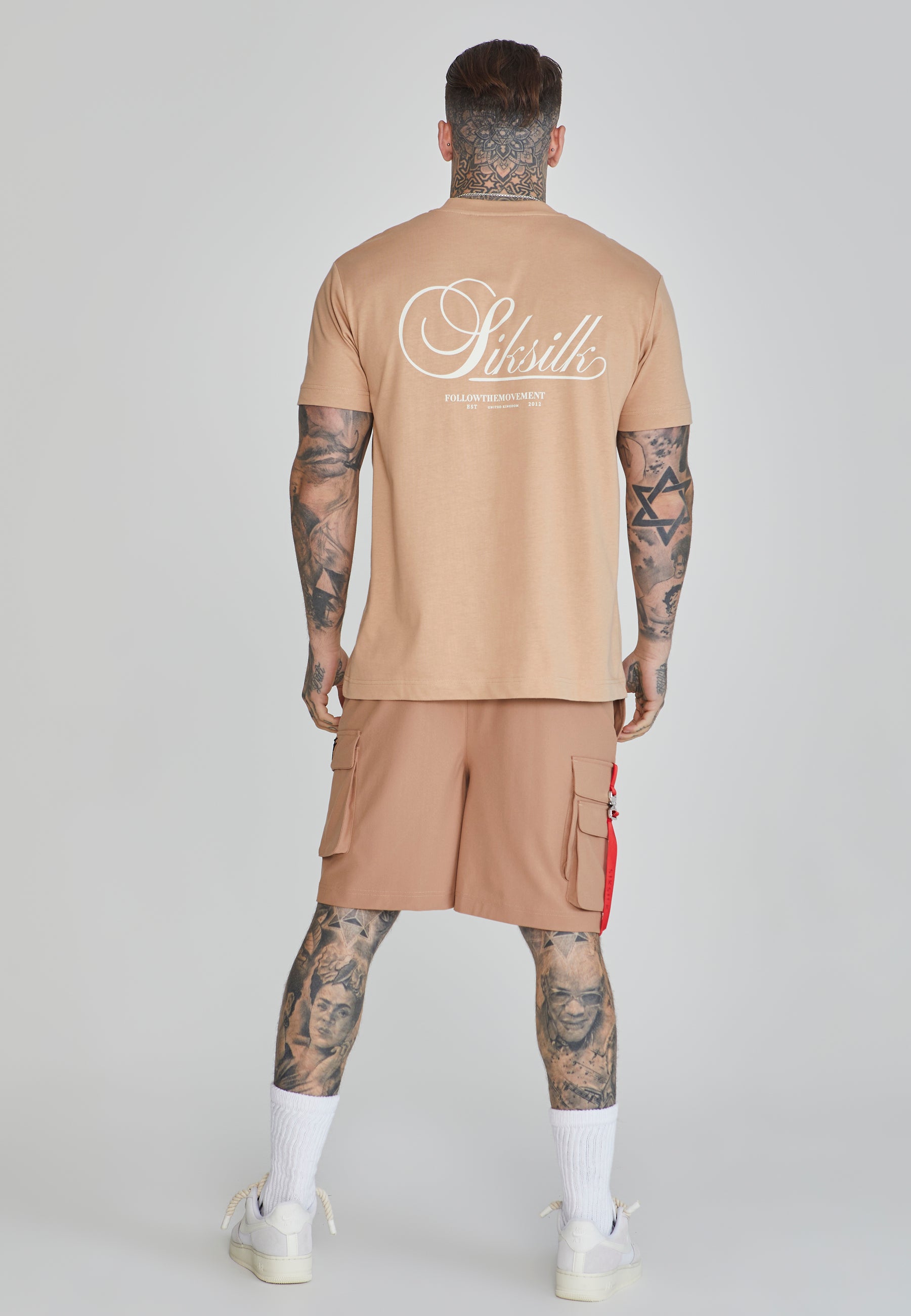 Graphic T-Shirt in Brown T-Shirts SikSilk