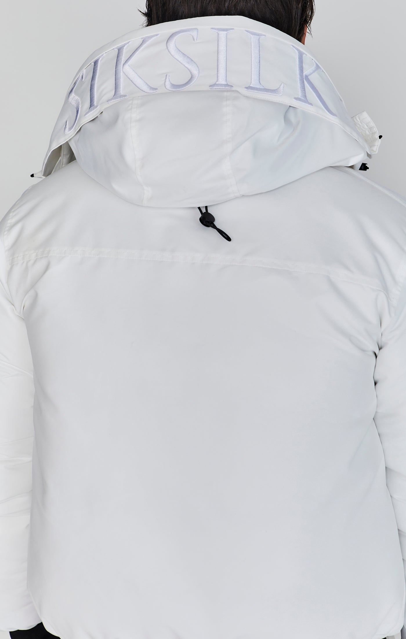 Bomber Jacket in White Jackets SikSilk