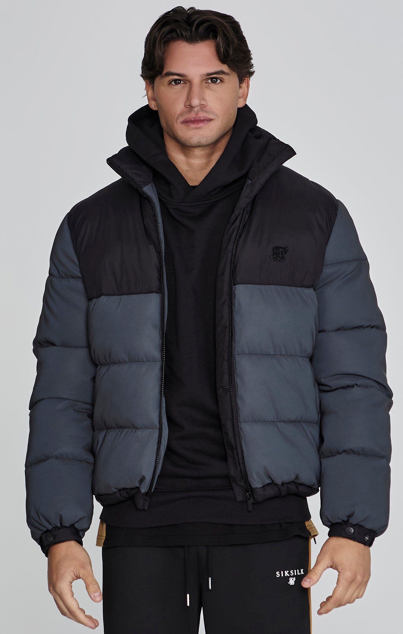 Puffer Jacket in Black Jackets SikSilk