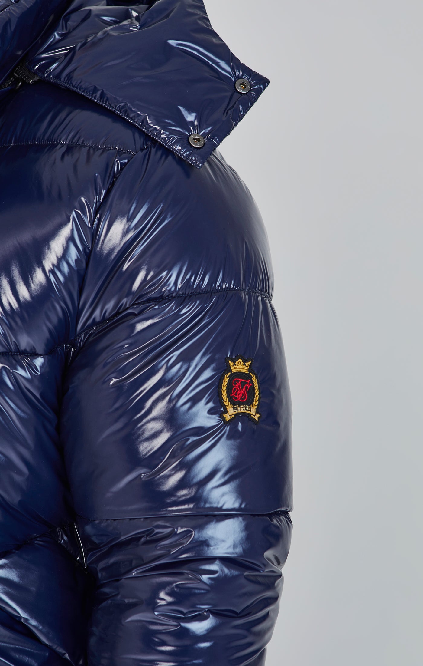 Puffer Jacket in Blue Jackets SikSilk
