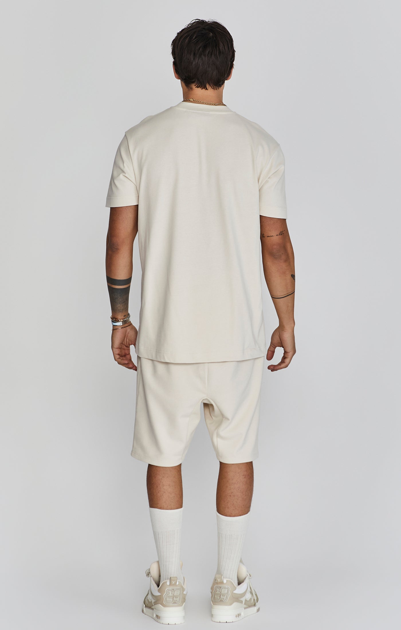 Logo T-shirt in ecru T-shirts SikSilk