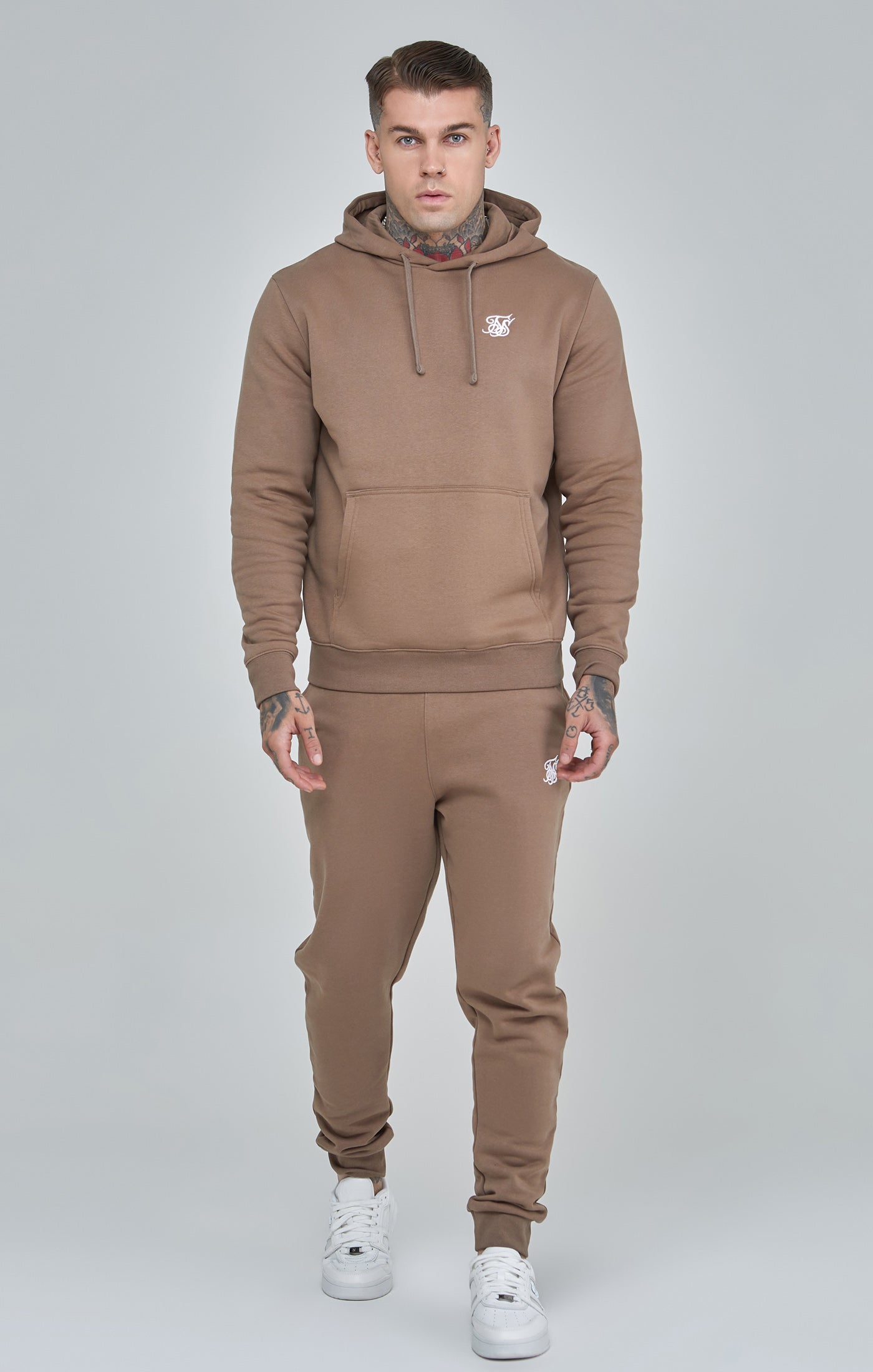 Essentials Overhead Hoodie in Brown Hoodie SikSilk