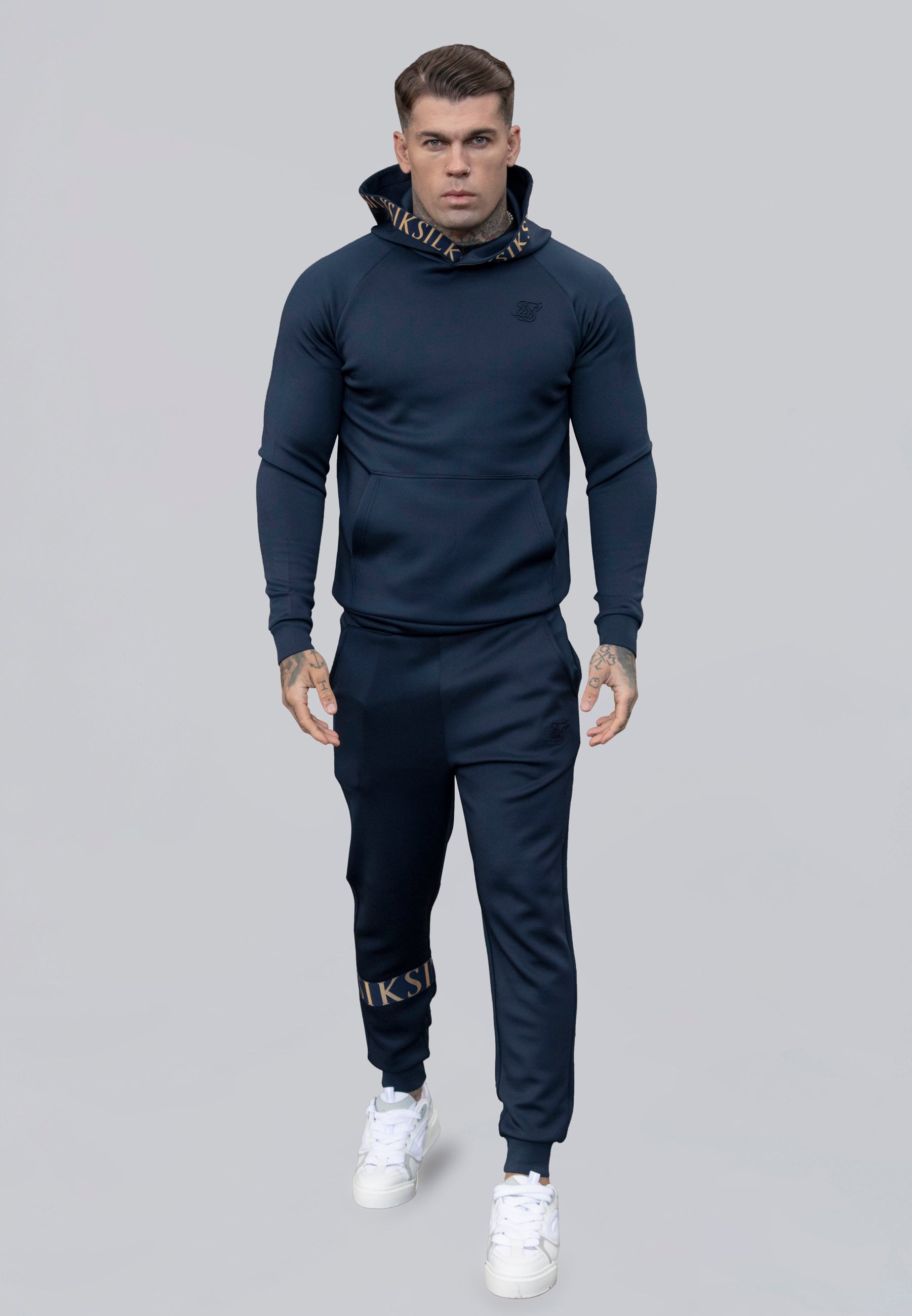 Dynamic Hoodie in Navy Hoodie SikSilk