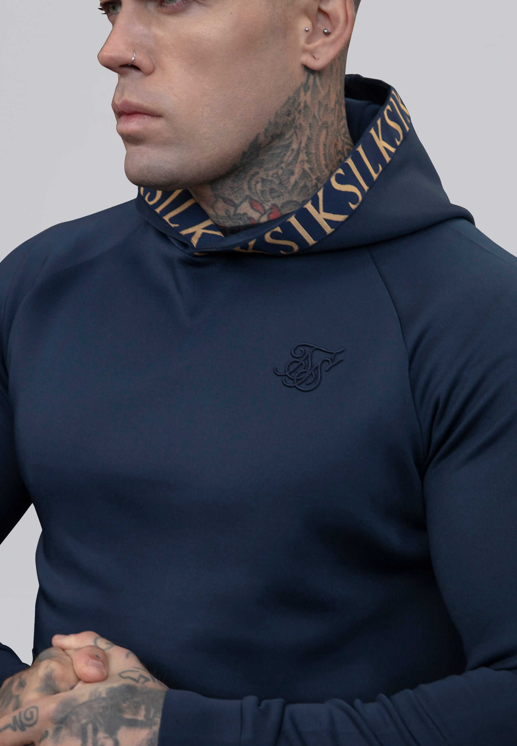 Dynamic Hoodie in Navy Hoodie SikSilk