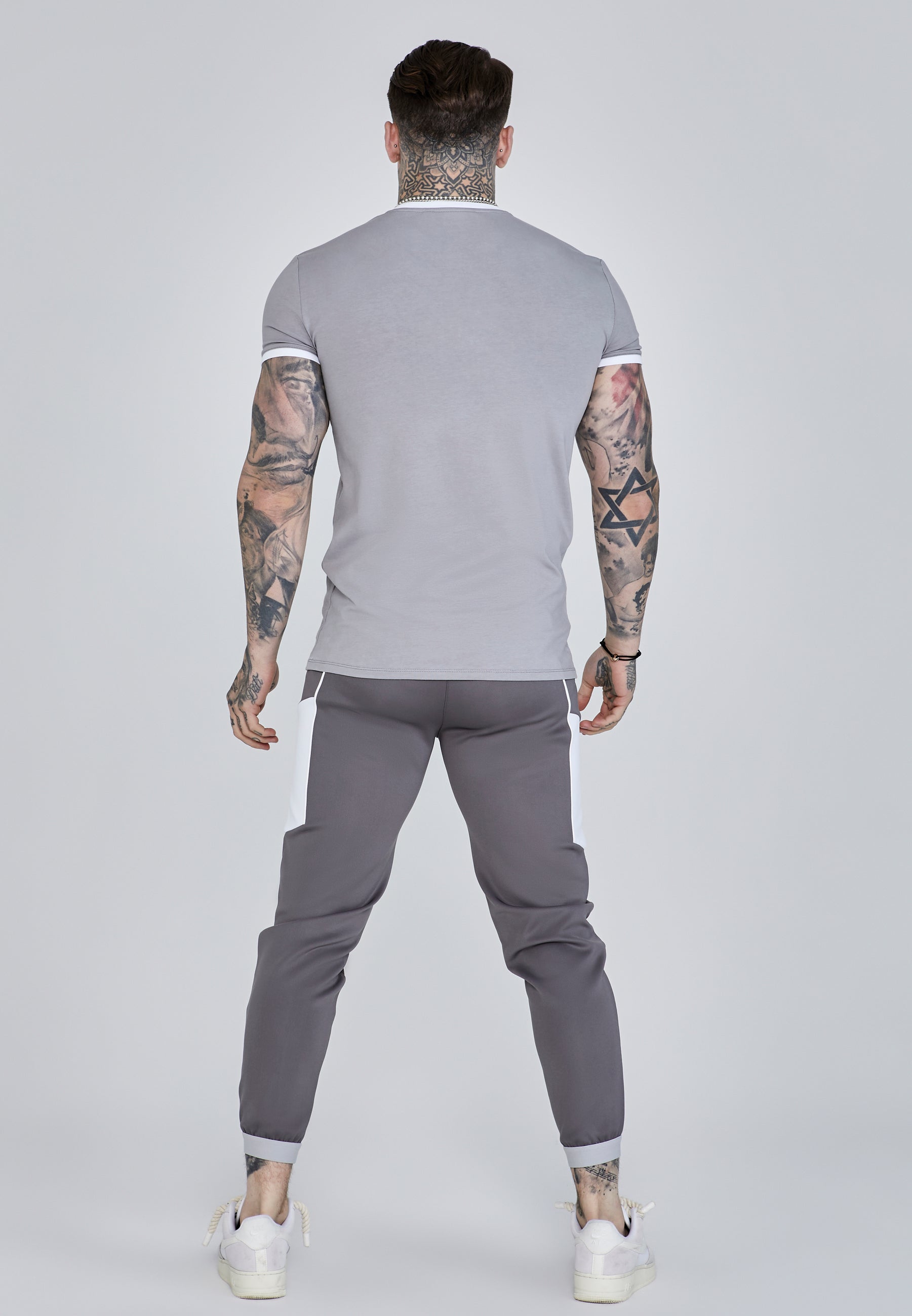 Ringer T-Shirt in Grey T-Shirts SikSilk