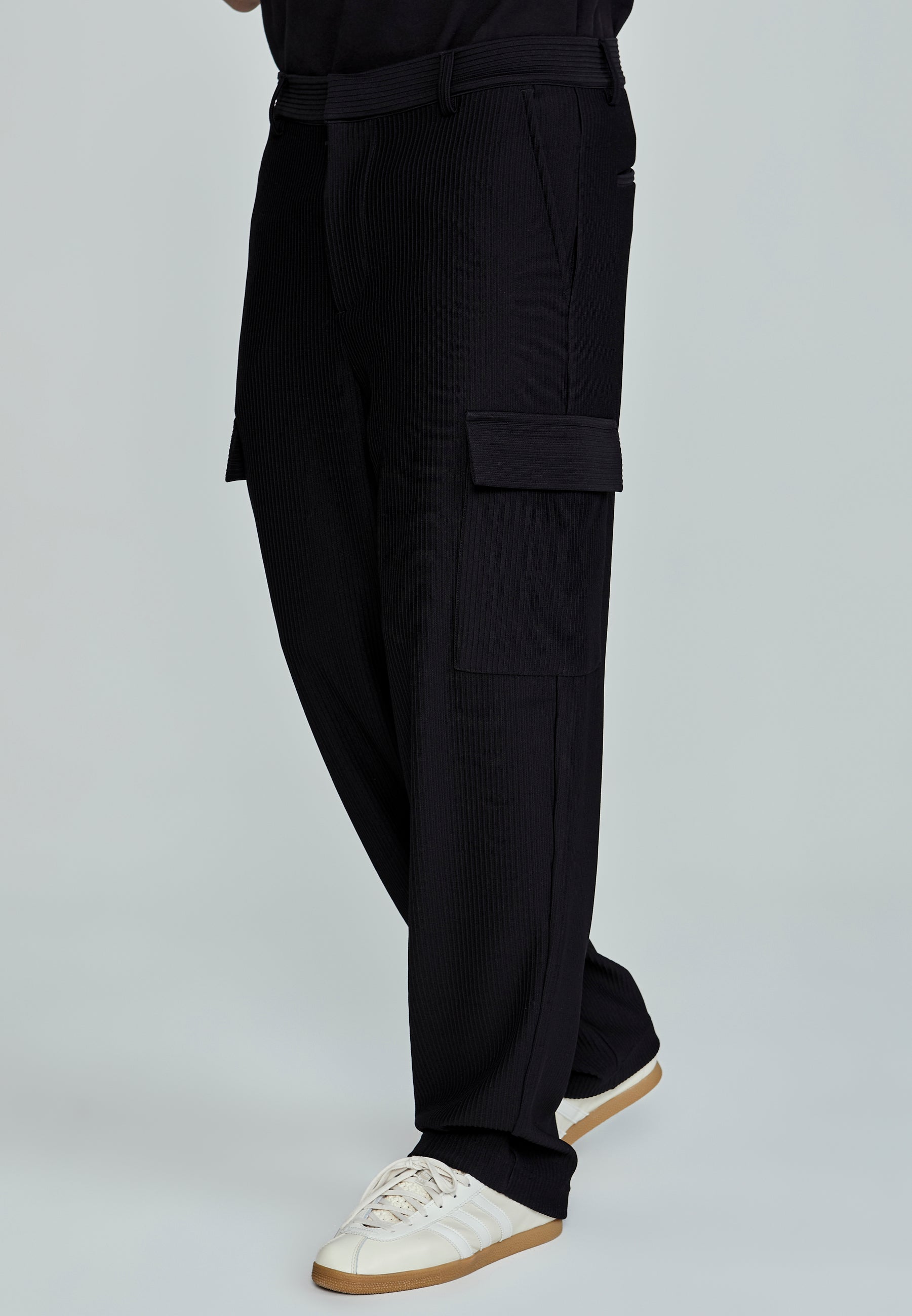 Cargo Pants in Black Pants SikSilk