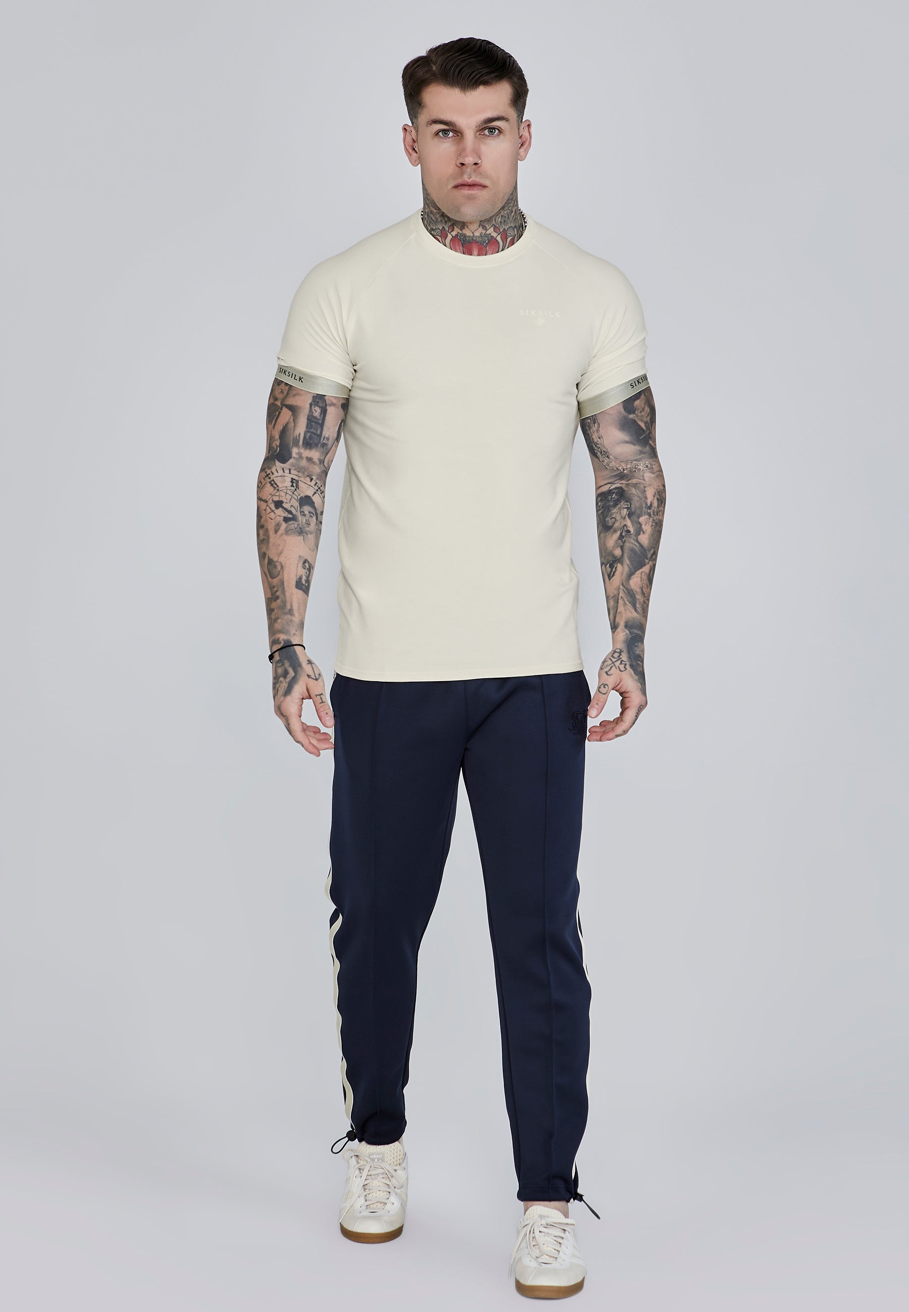 Tech T-shirt in ecru T-shirts SikSilk