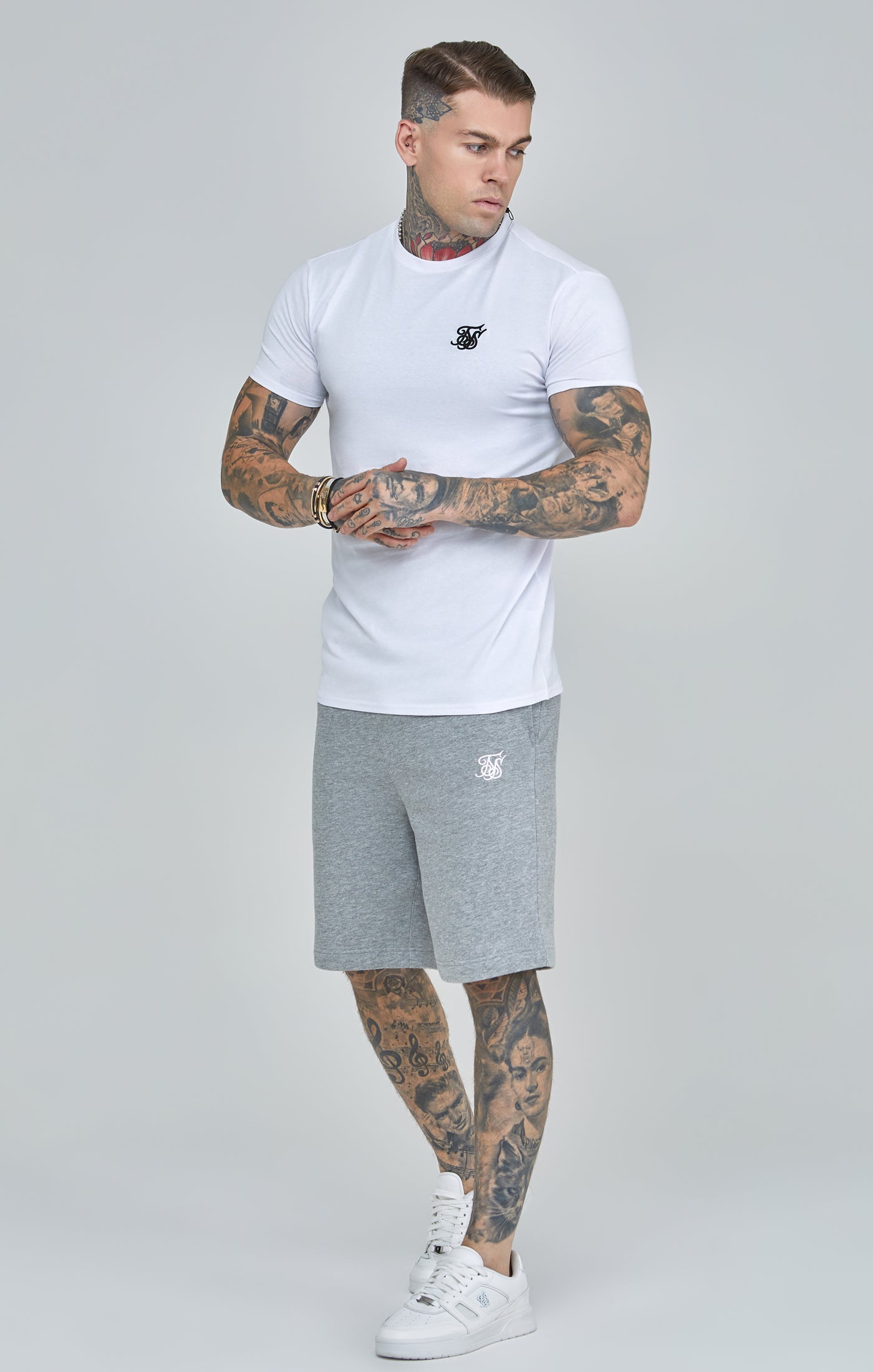 Essentials T-Shirt in White T-Shirts SikSilk