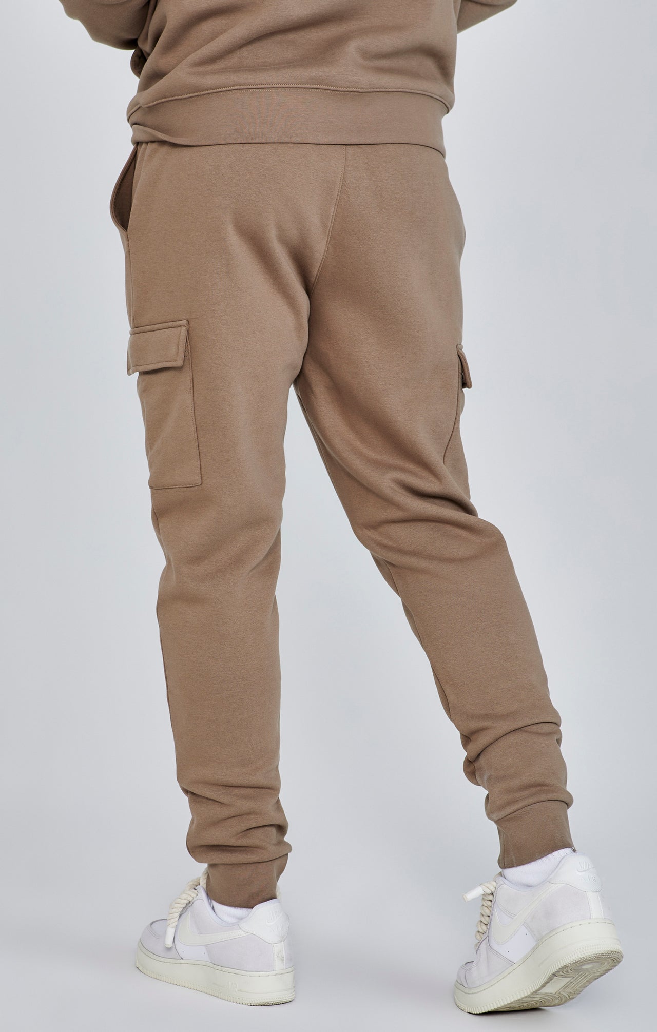 Essentials Cargo Joggers in Brown Pants SikSilk