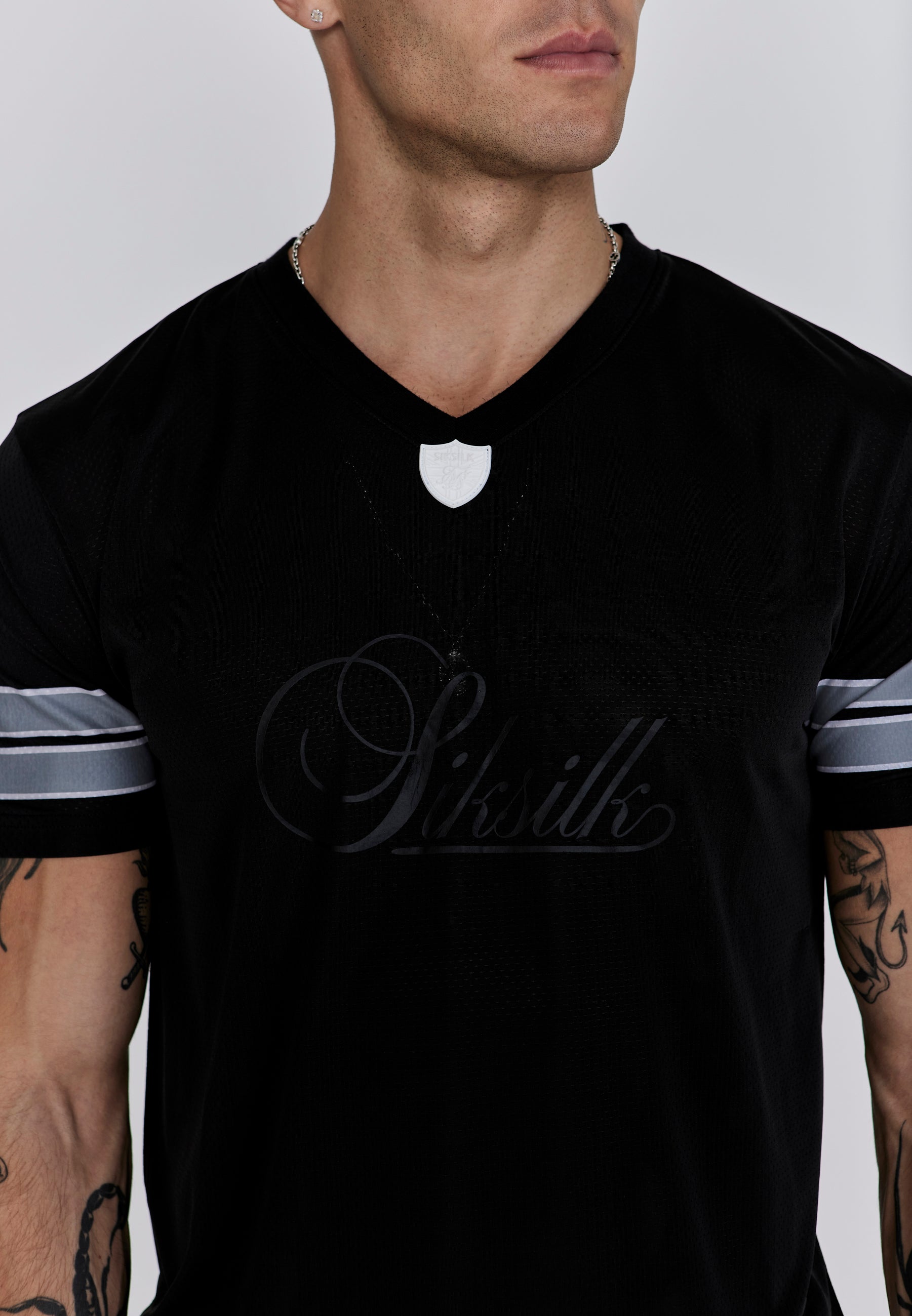 Sports T-Shirt in Black T-Shirts SikSilk