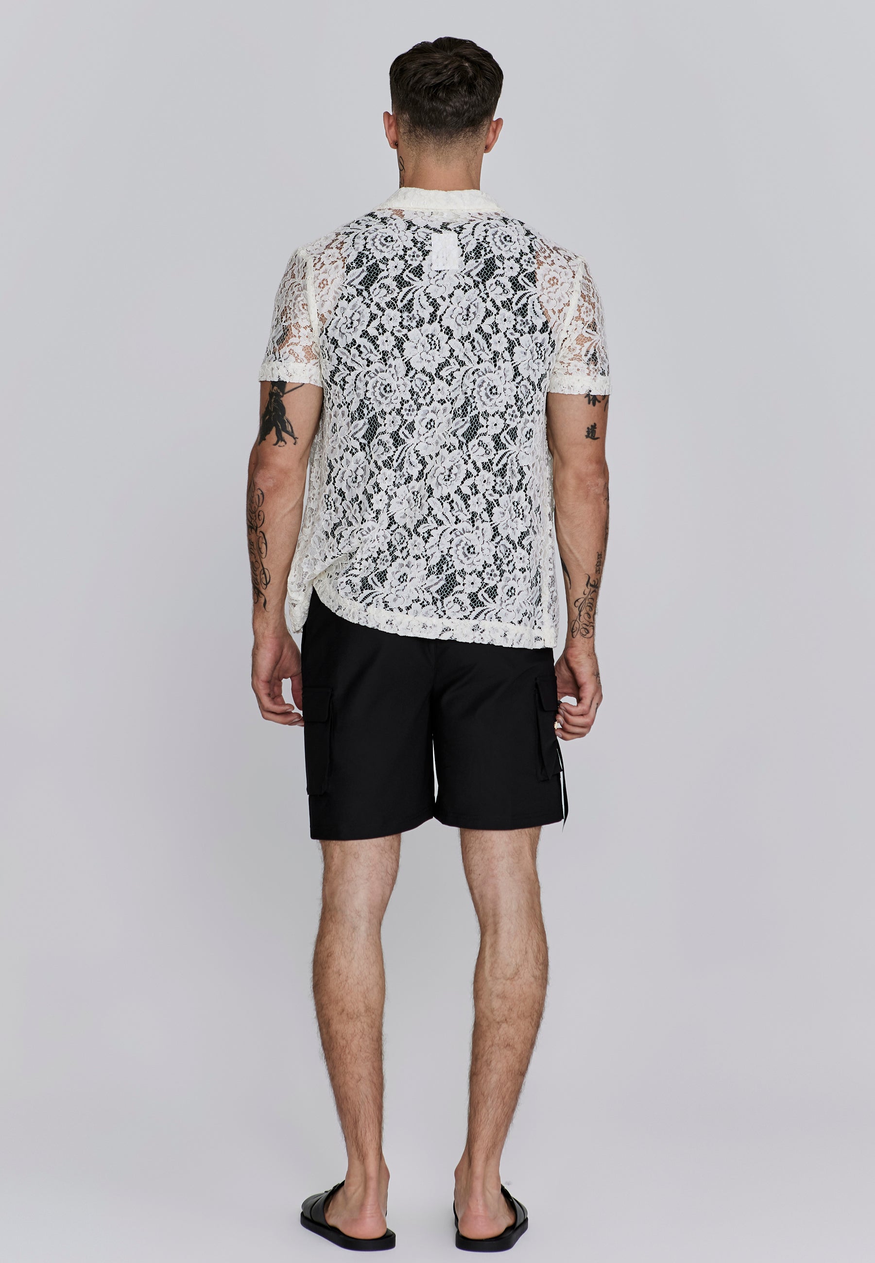 Flight Cargo Short in Black Shorts SikSilk