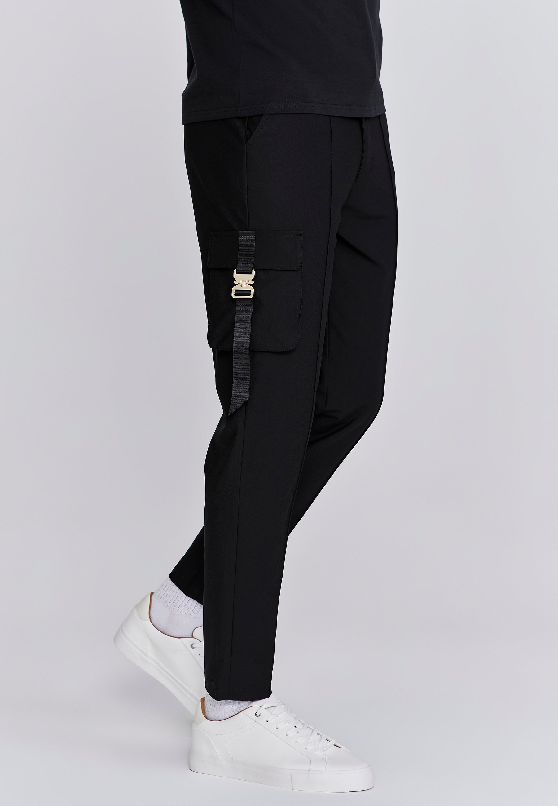 Flight Cargo Pant in Black Pants SikSilk