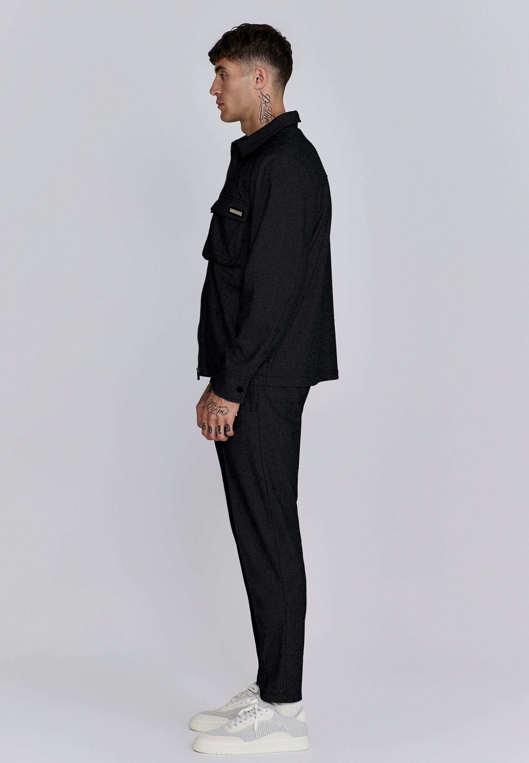 Smart Overshirt in Black Shirts SikSilk