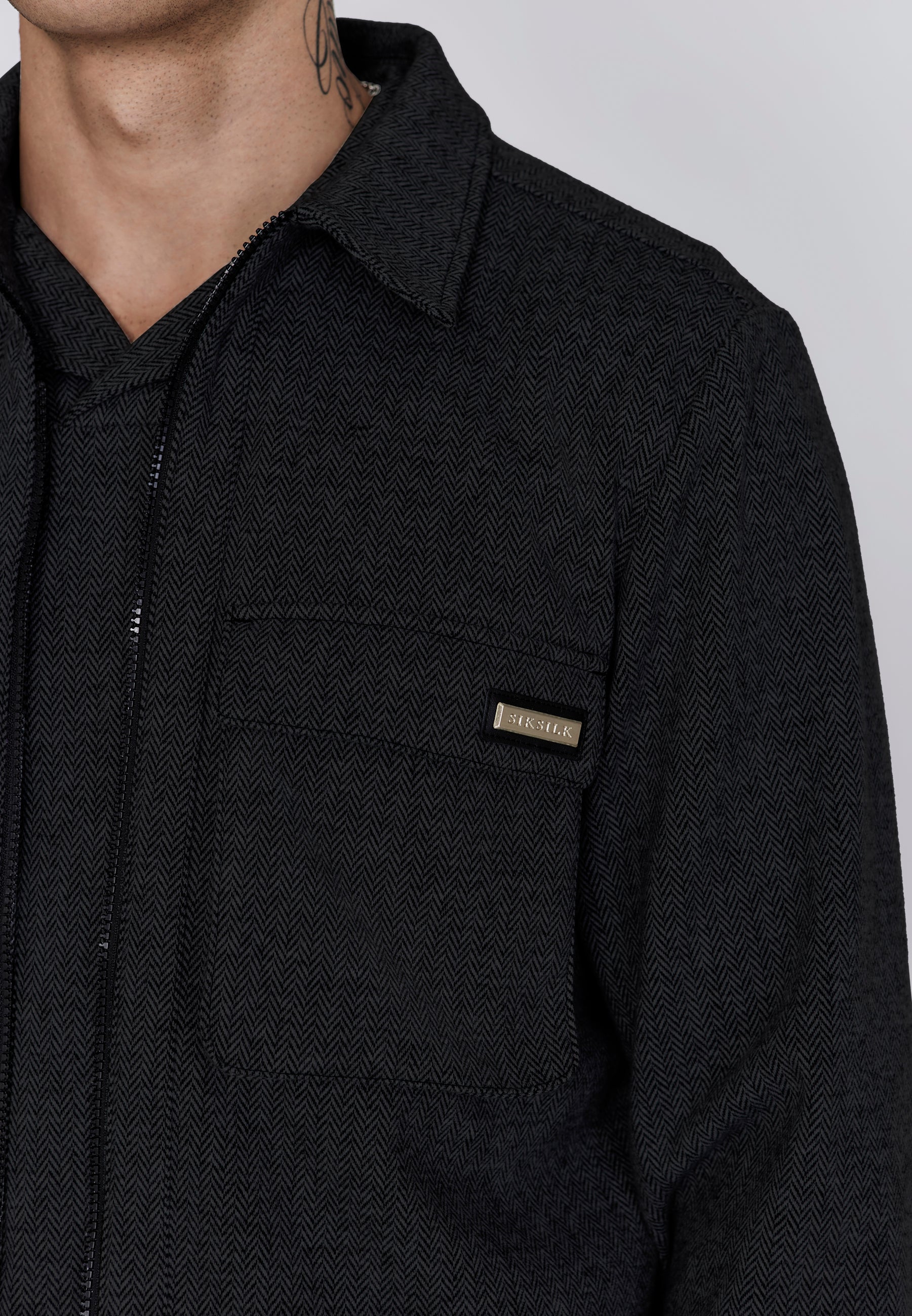 Smart Overshirt in Black Shirts SikSilk