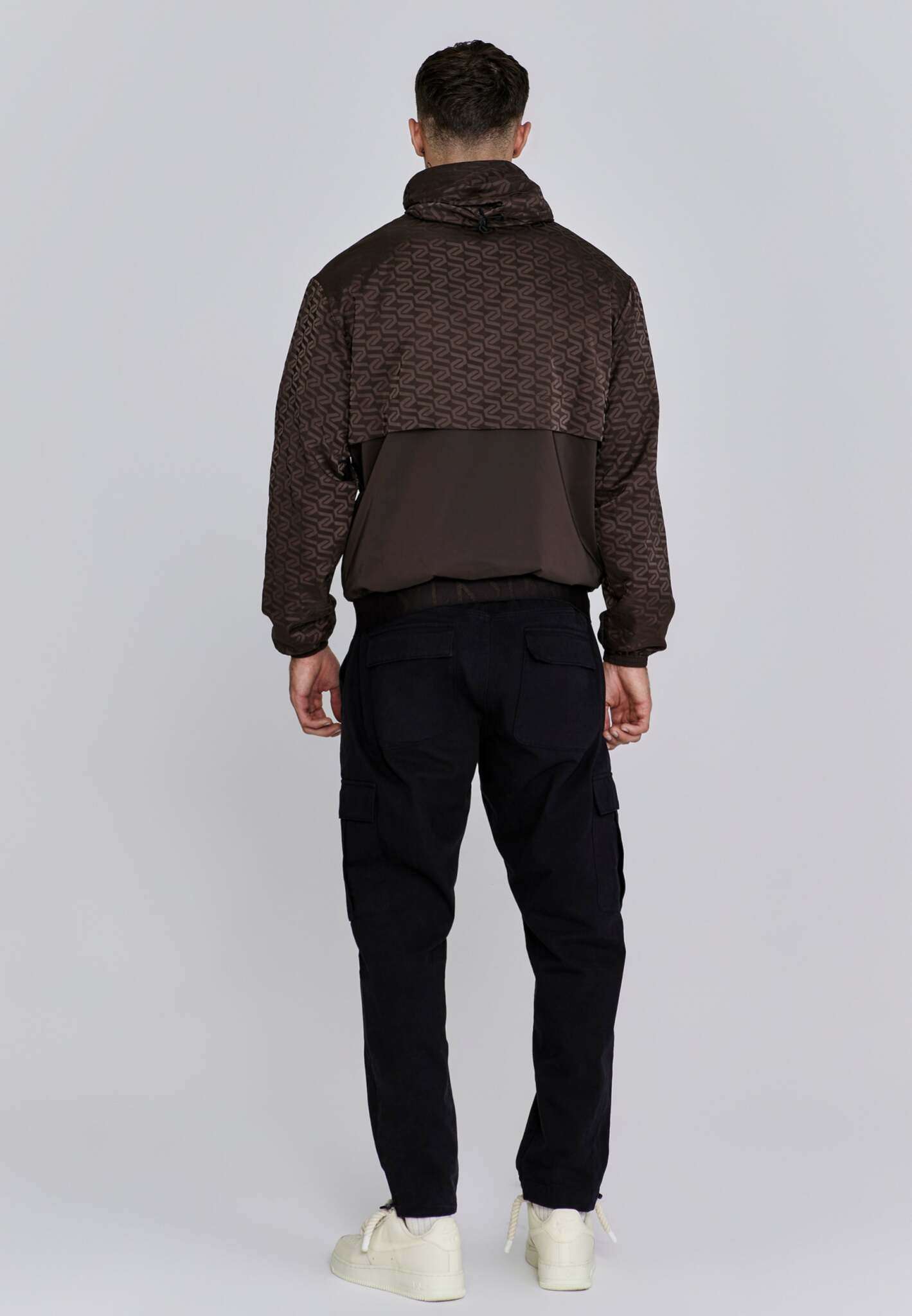 Aop Windbreaker in Brown Jackets SikSilk