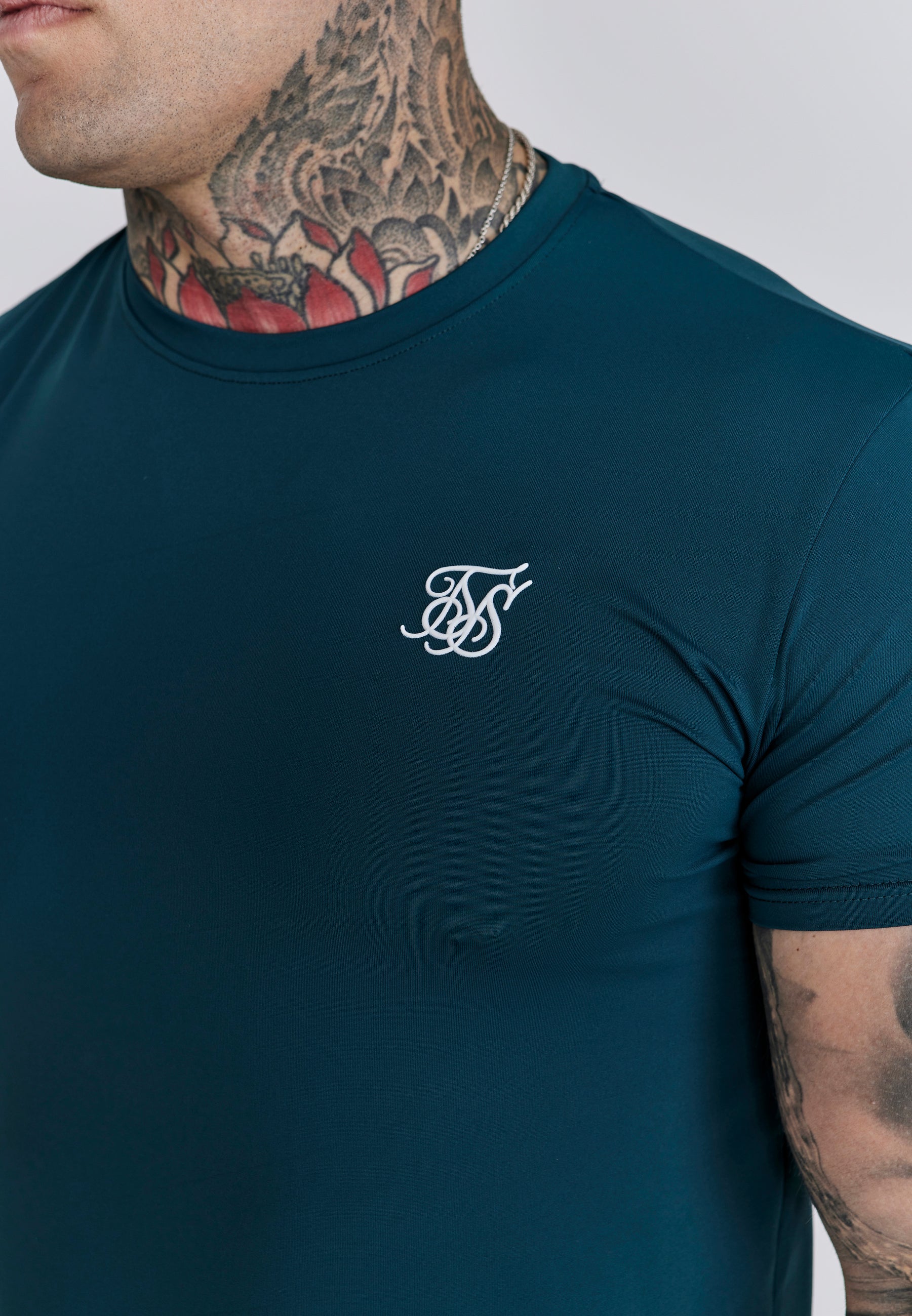 Muscle Fit T-Shirt in Green T-Shirts SikSilk