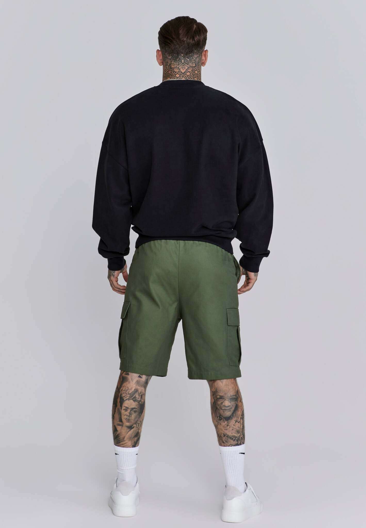 Cargo Shorts in Green Shorts SikSilk