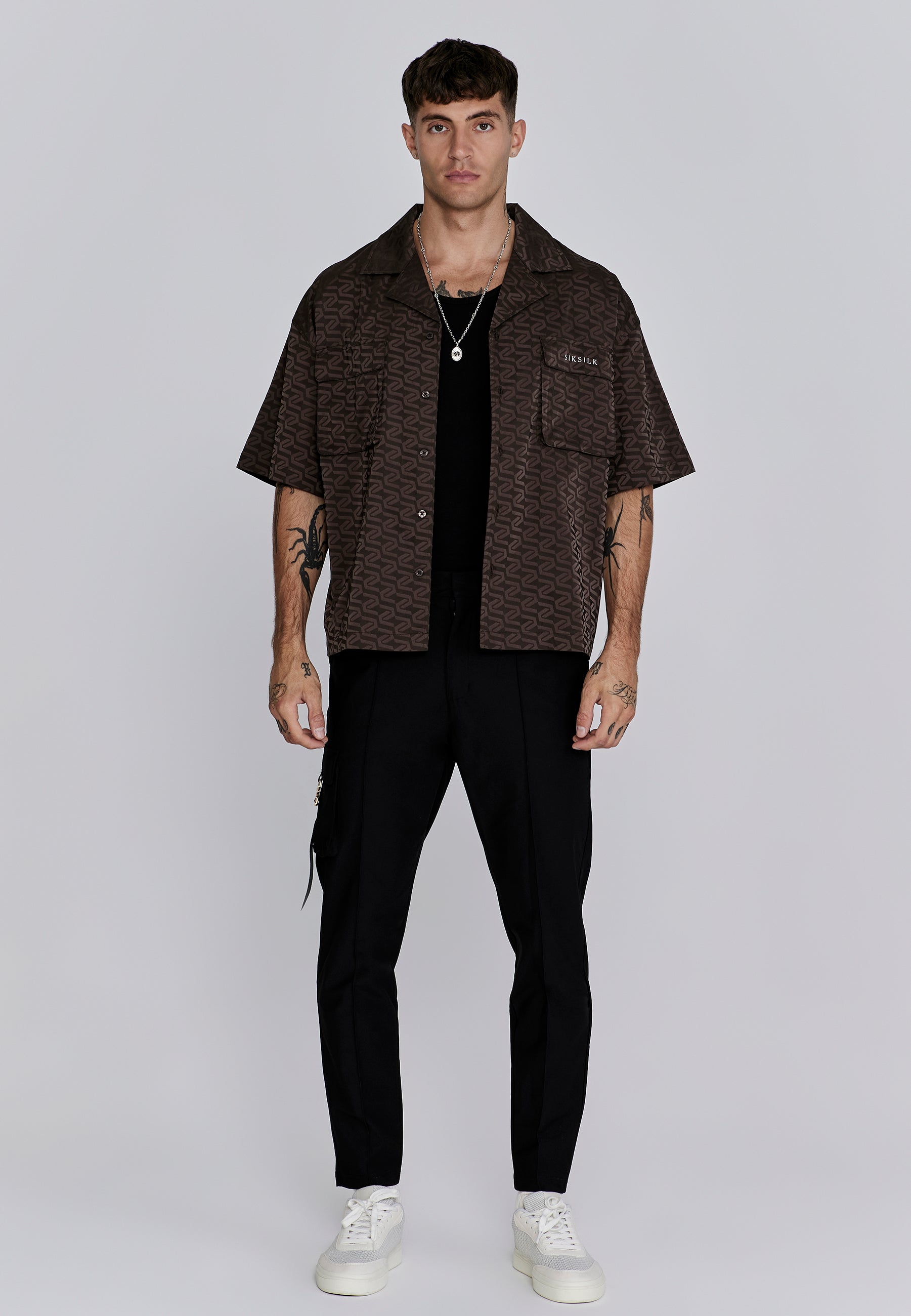 Utility Shirt in Brown Shirts SikSilk