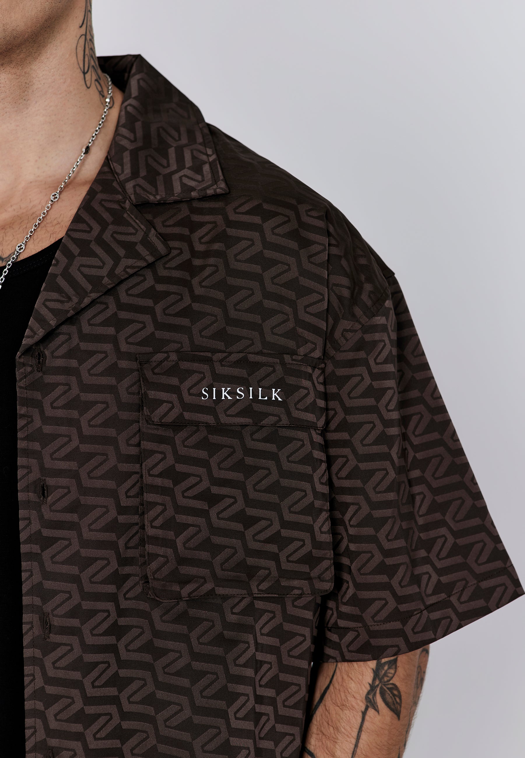 Utility Shirt in Brown Shirts SikSilk