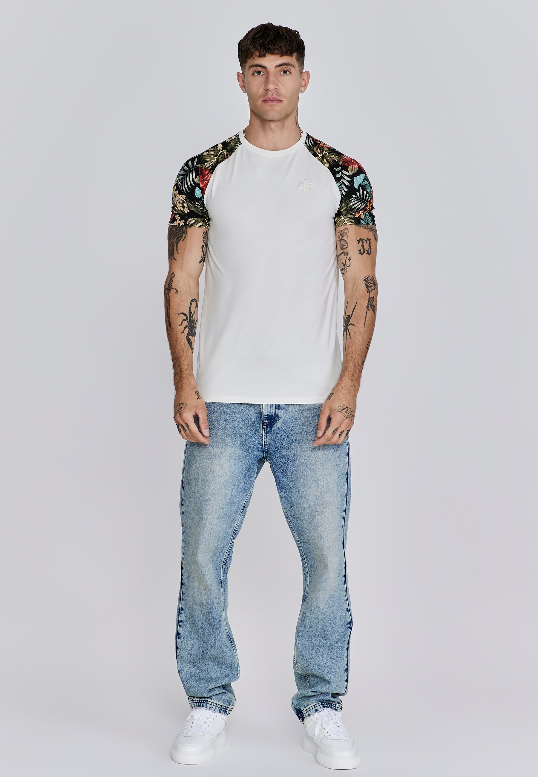 Raglan T-shirt in ecru T-shirts SikSilk