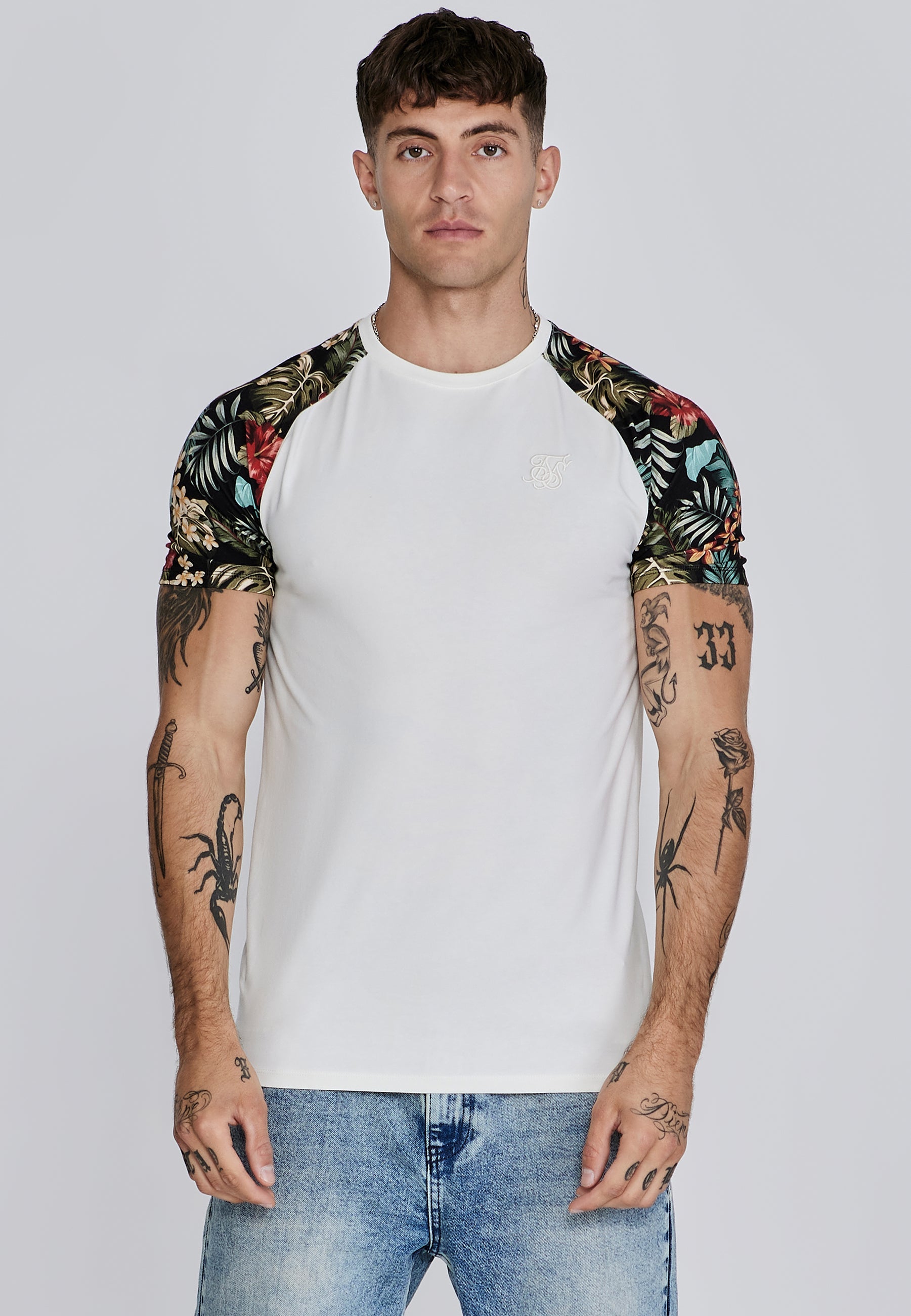 Raglan T-shirt in ecru T-shirts SikSilk