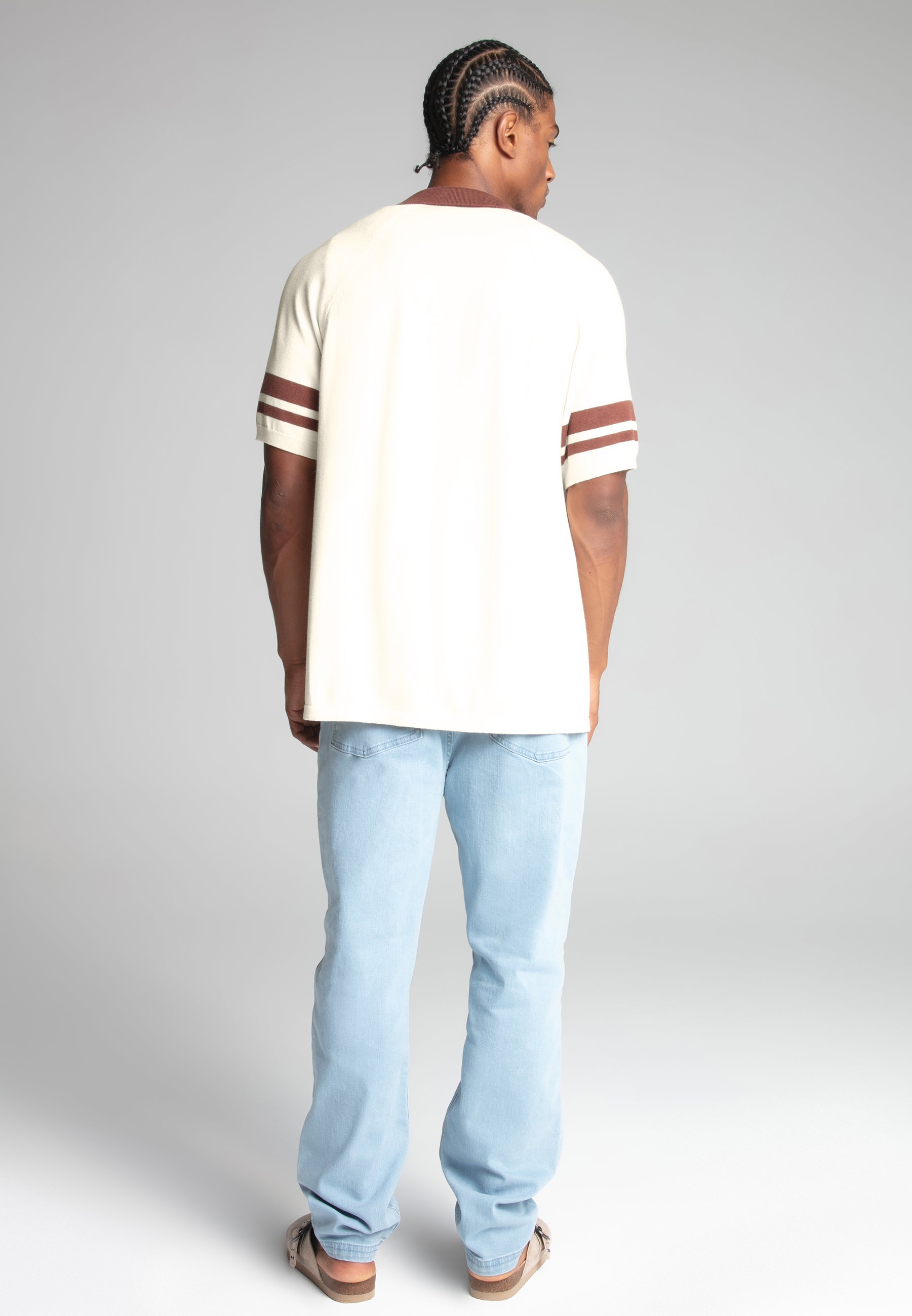 Retro Resort Shirt in Ecru Shirts SikSilk