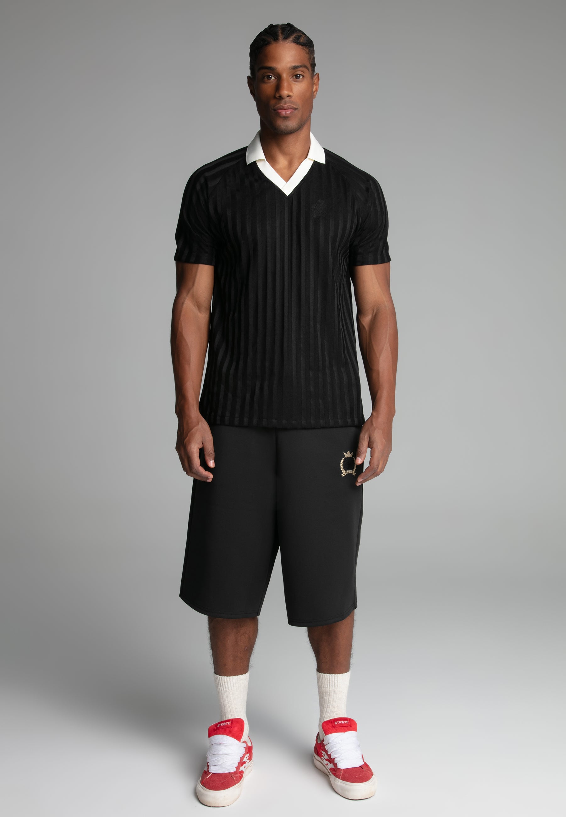 Polo T-Shirt in Black T-Shirts SikSilk