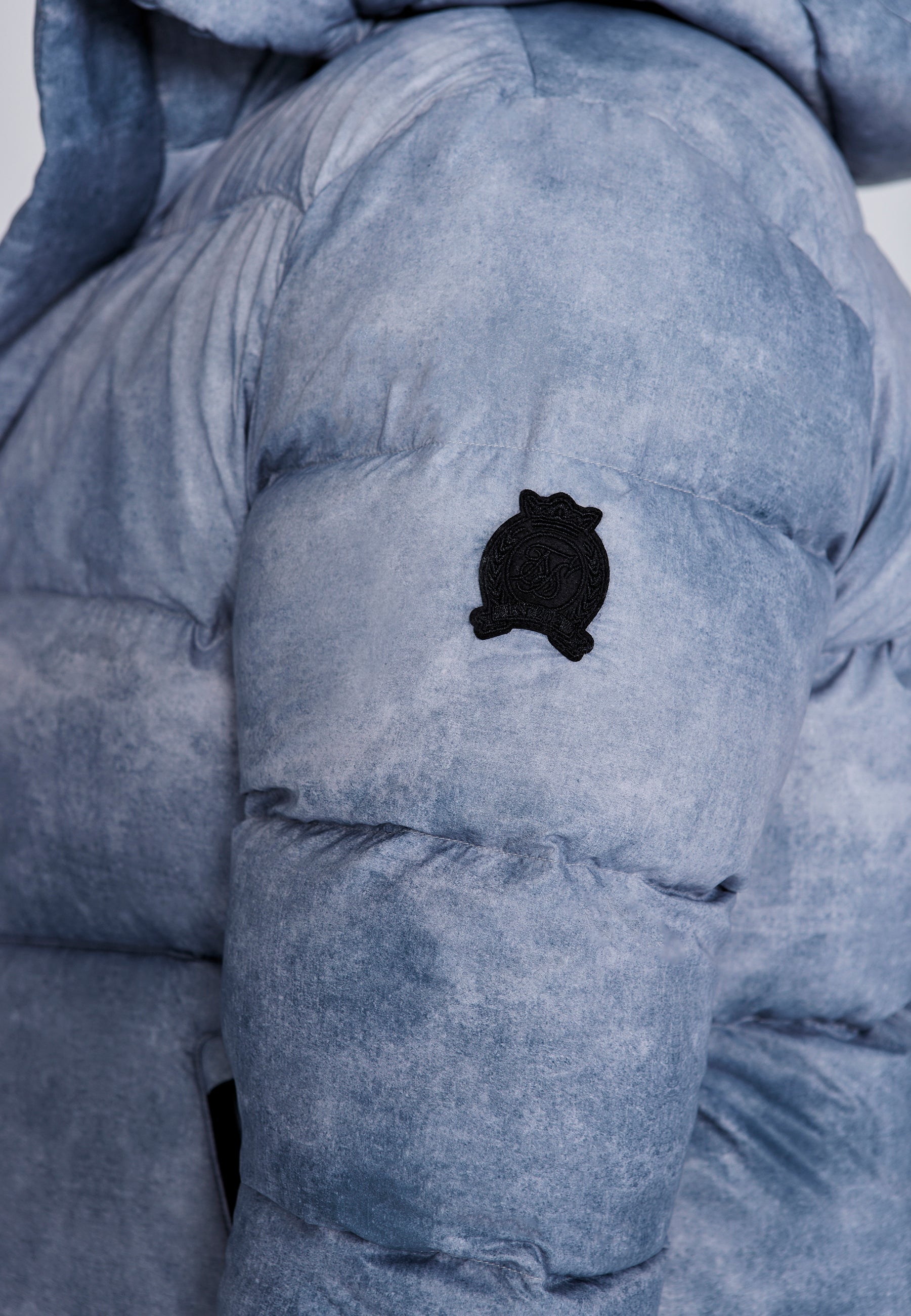 Puffer Jacket in Light Grey Jackets SikSilk