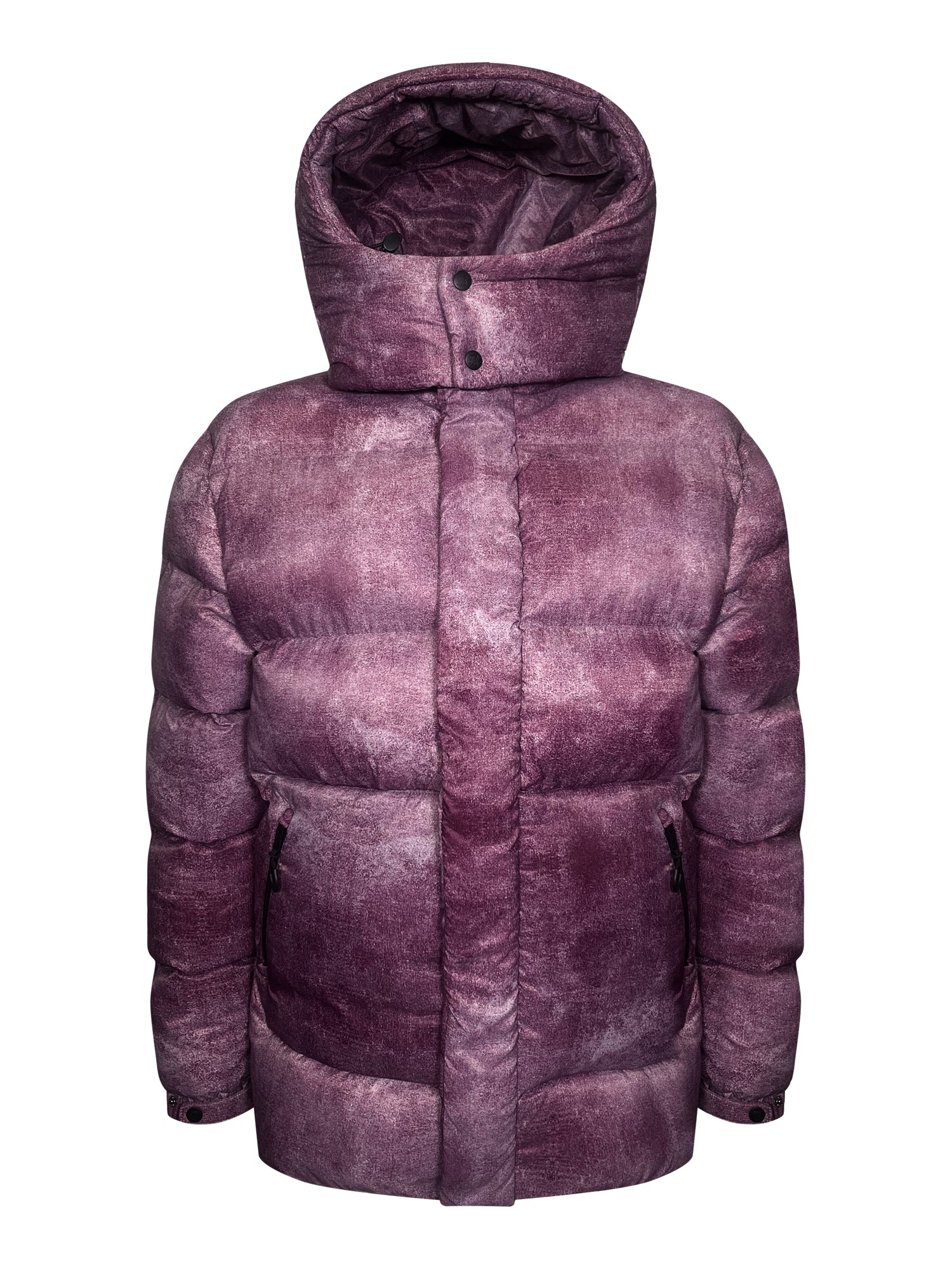 Puffer Jacket in Burgundy Jackets SikSilk