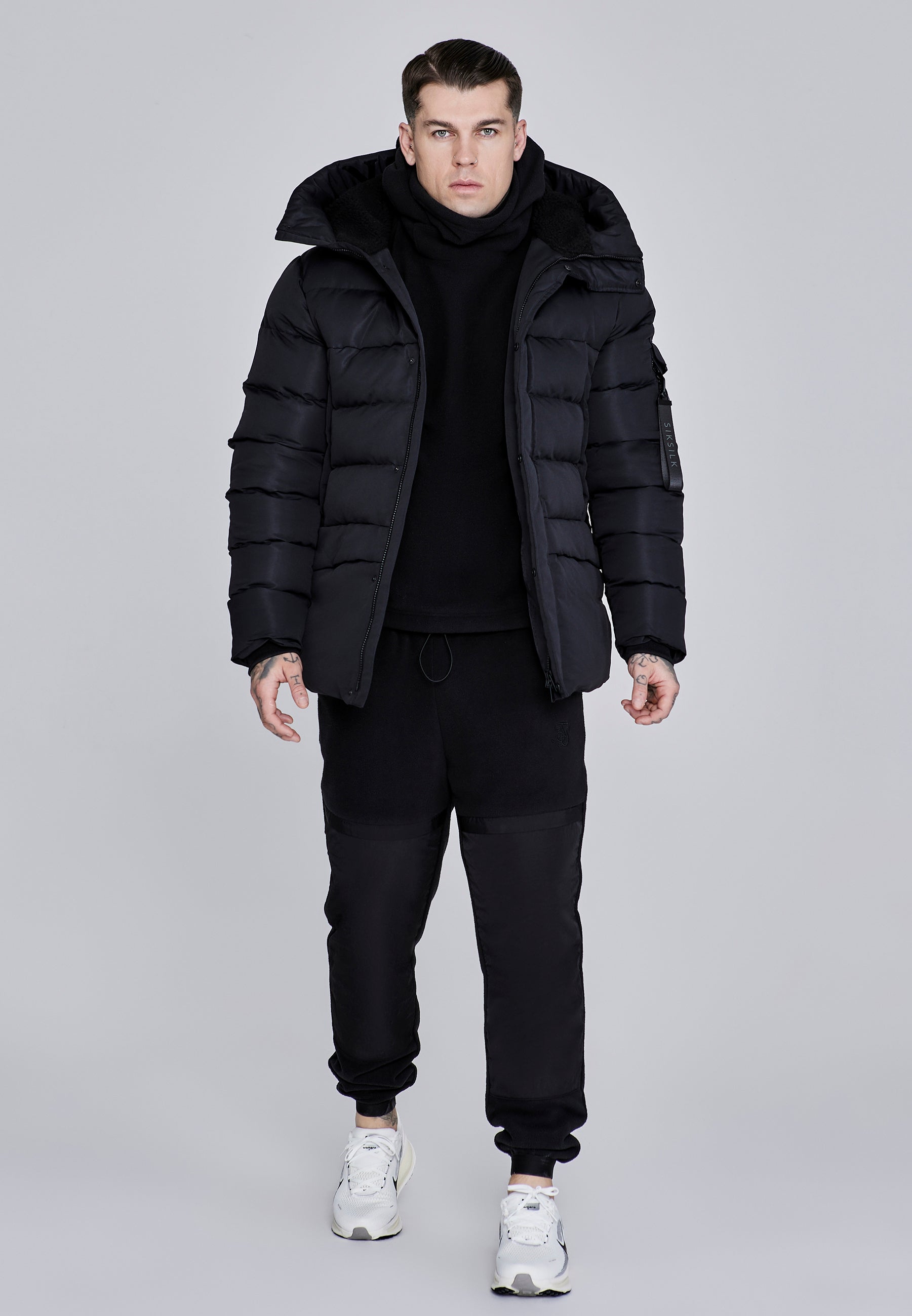 Parka in Black Jackets SikSilk