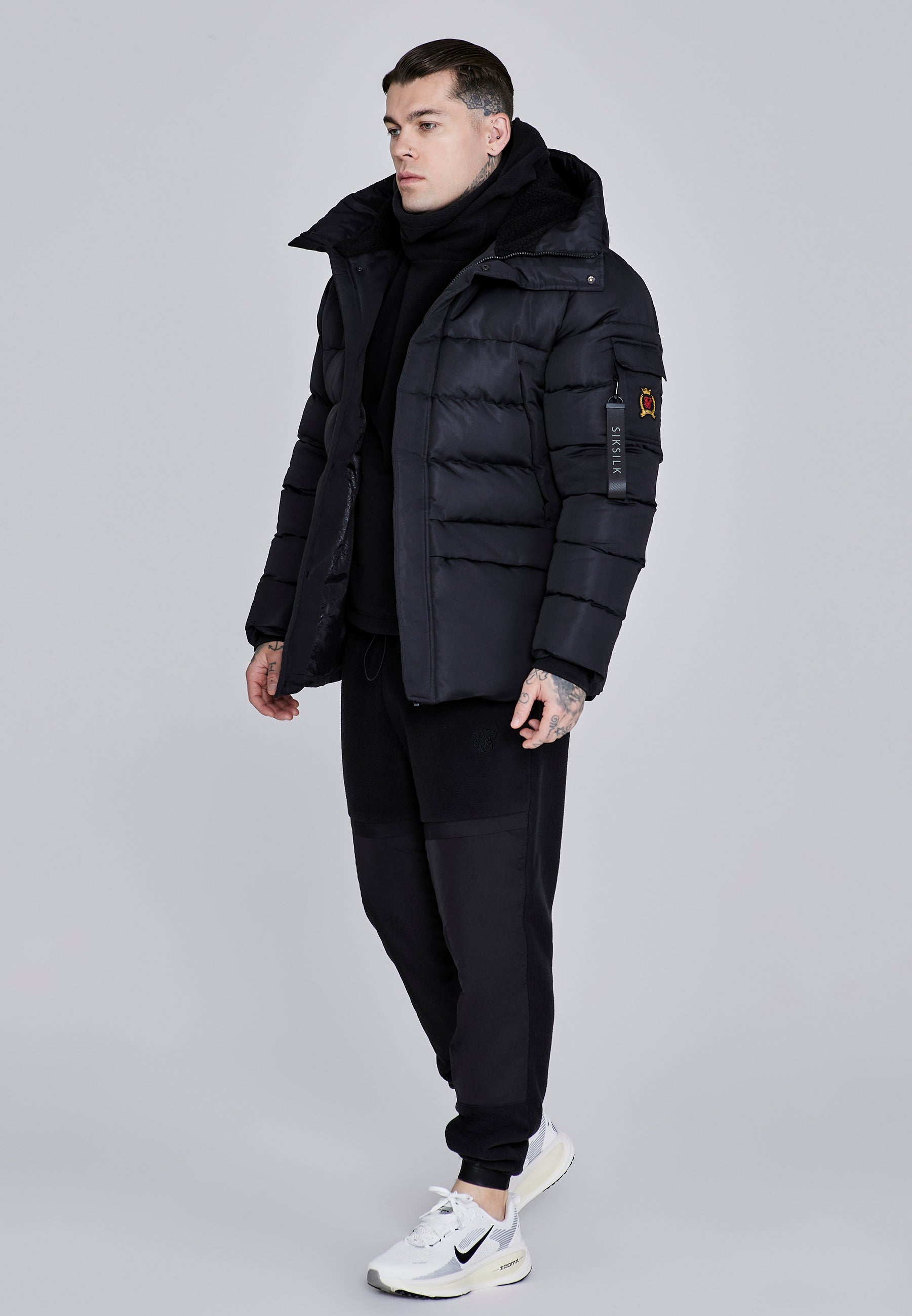 Parka in Black Jackets SikSilk