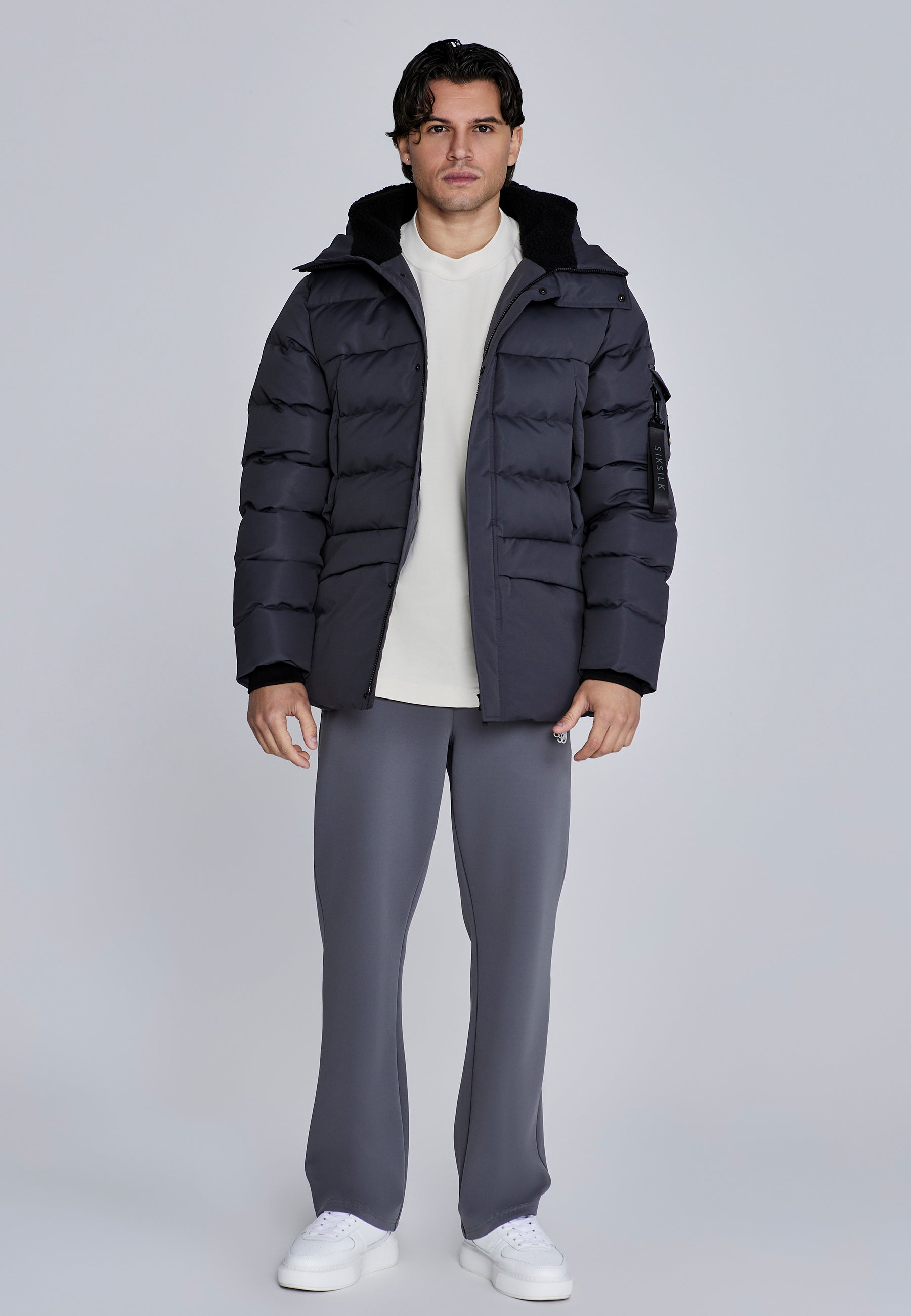 Parka in Grey Jackets SikSilk