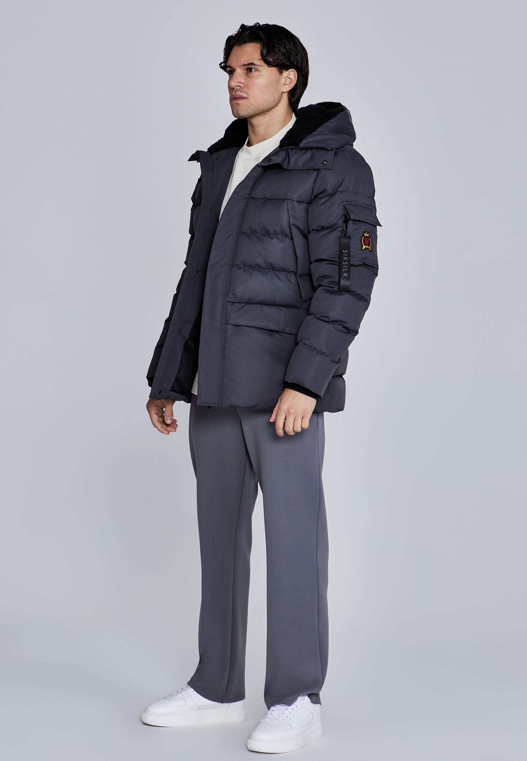 Parka in Grey Jackets SikSilk