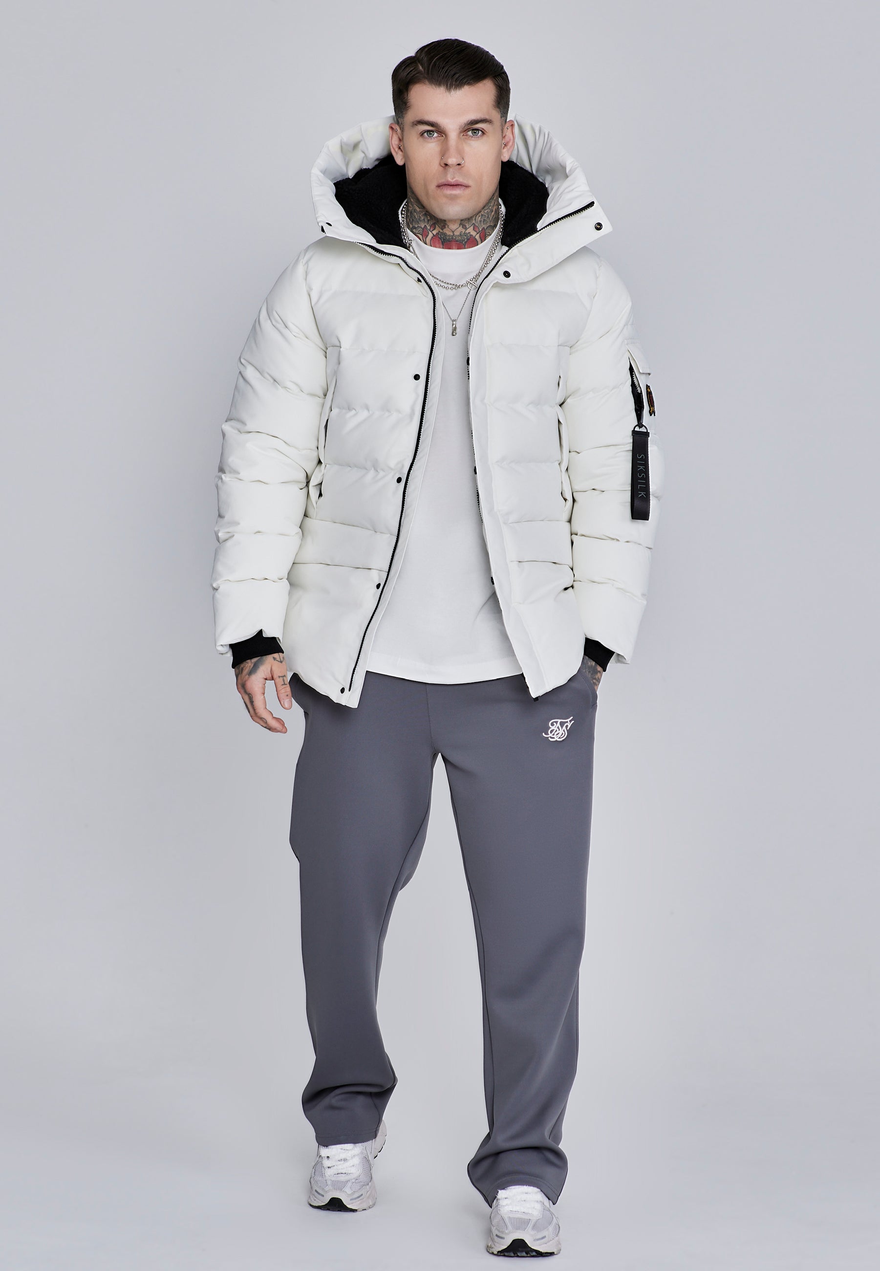 Parka in ecru Jackets SikSilk