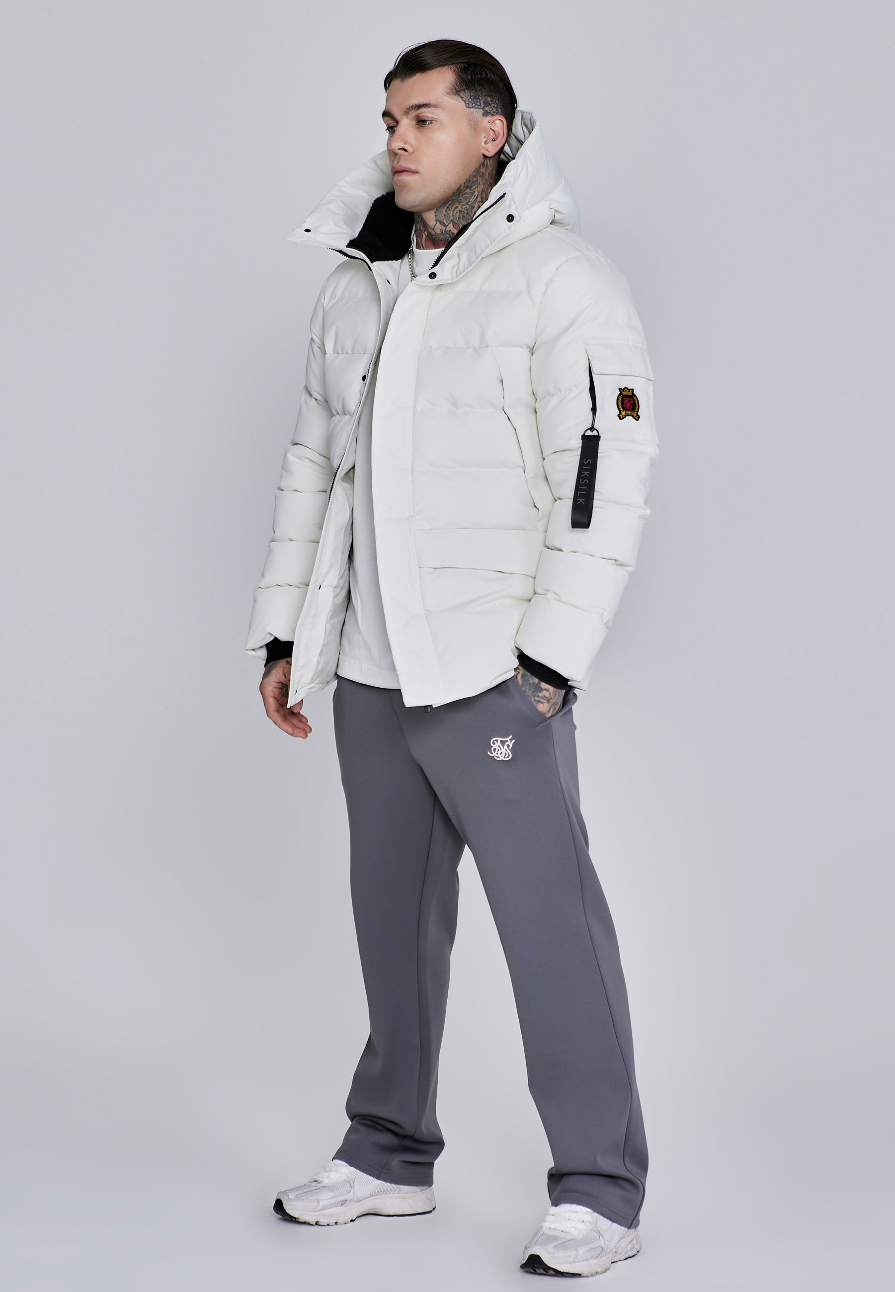 Parka in ecru Jackets SikSilk